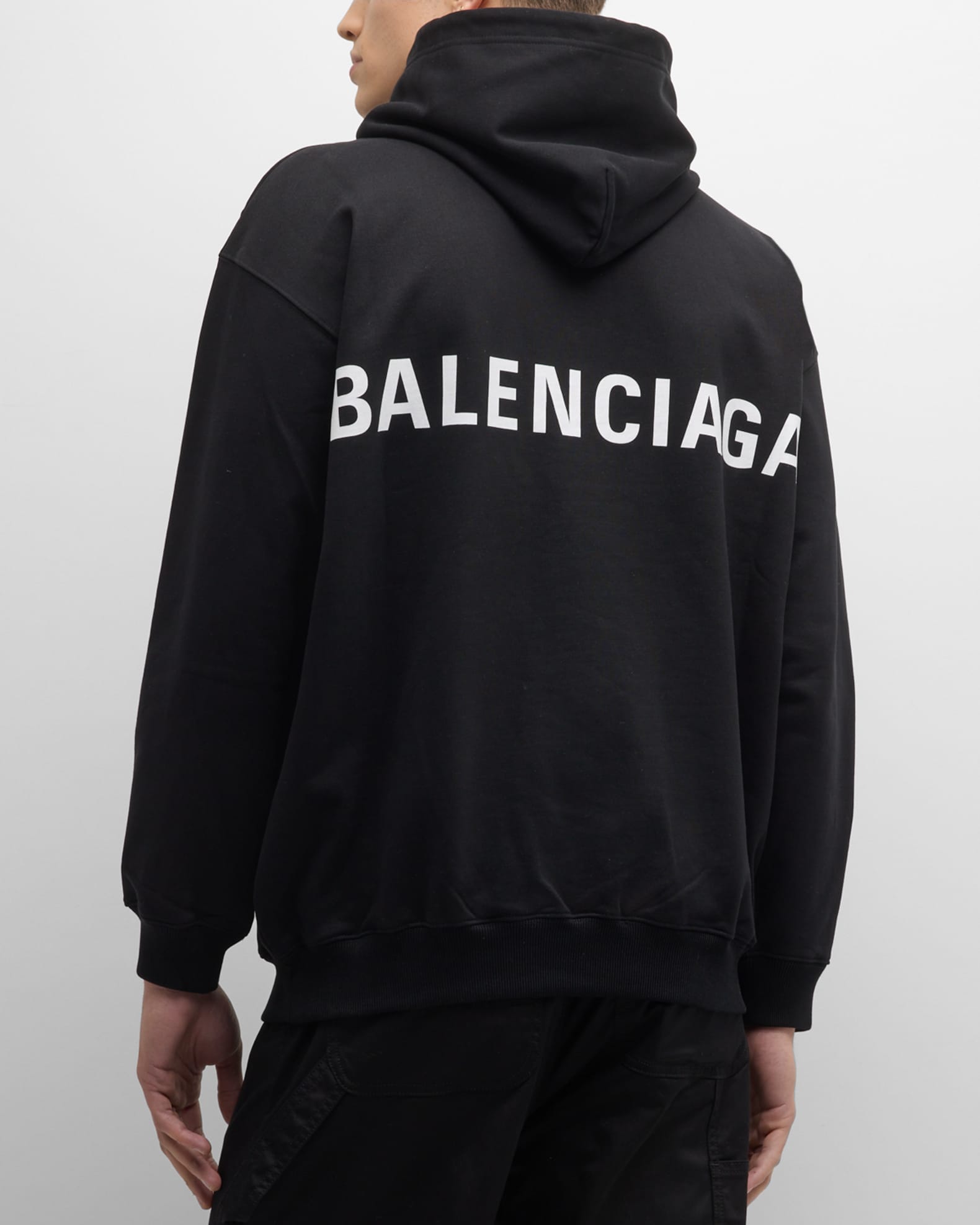 Balenciaga logo back hoodie store