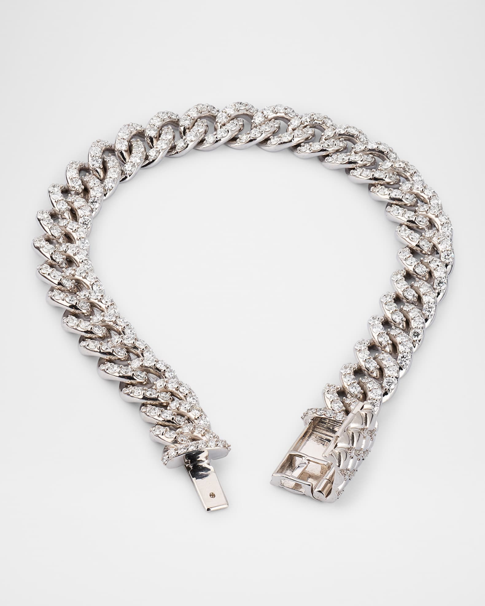 Neiman Marcus Diamonds 18K White Gold Cuban Diamond Chain Link Necklace,  8.00tcw | Neiman Marcus