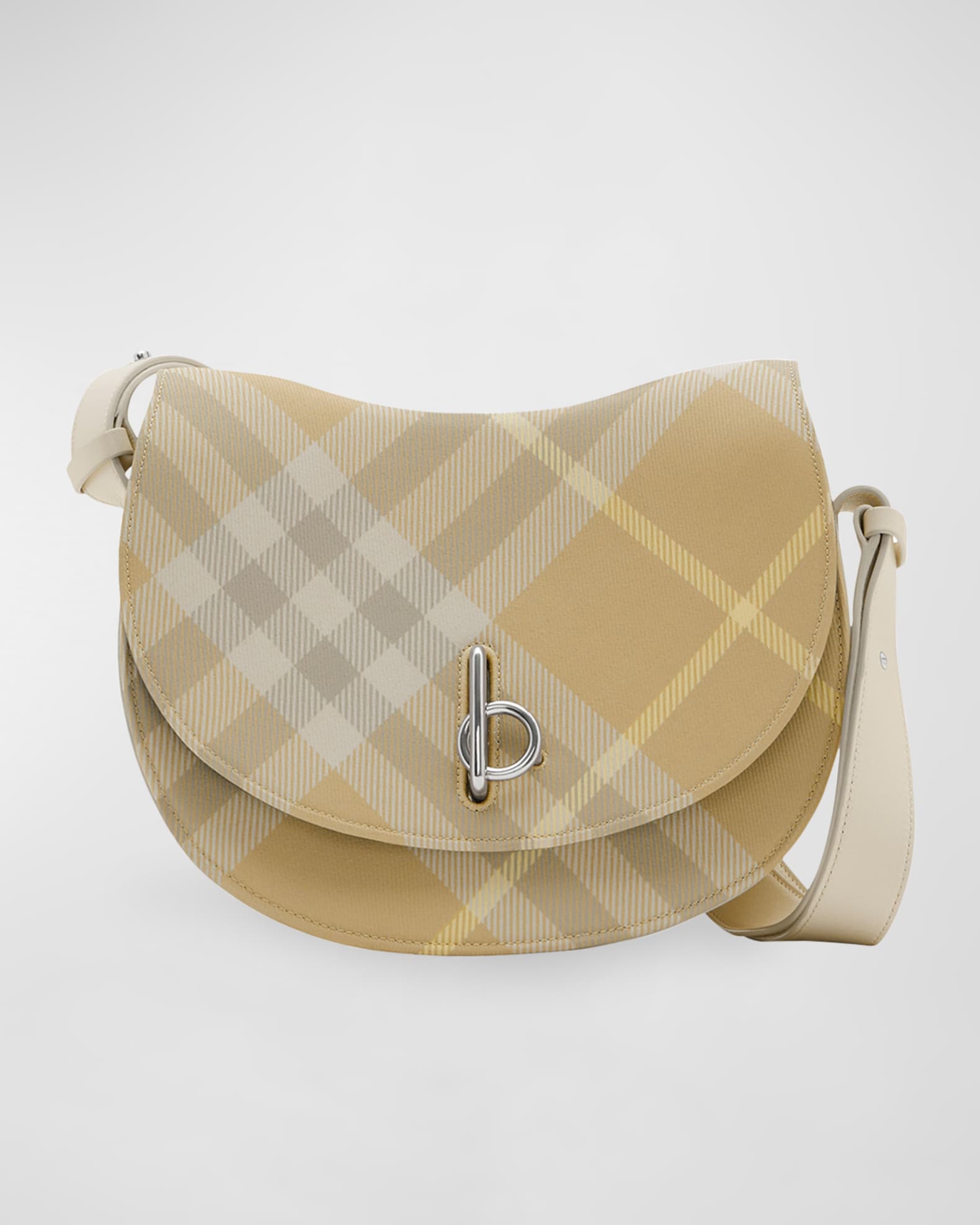 Burberry Rocking Horse Check Saddle Shoulder Bag