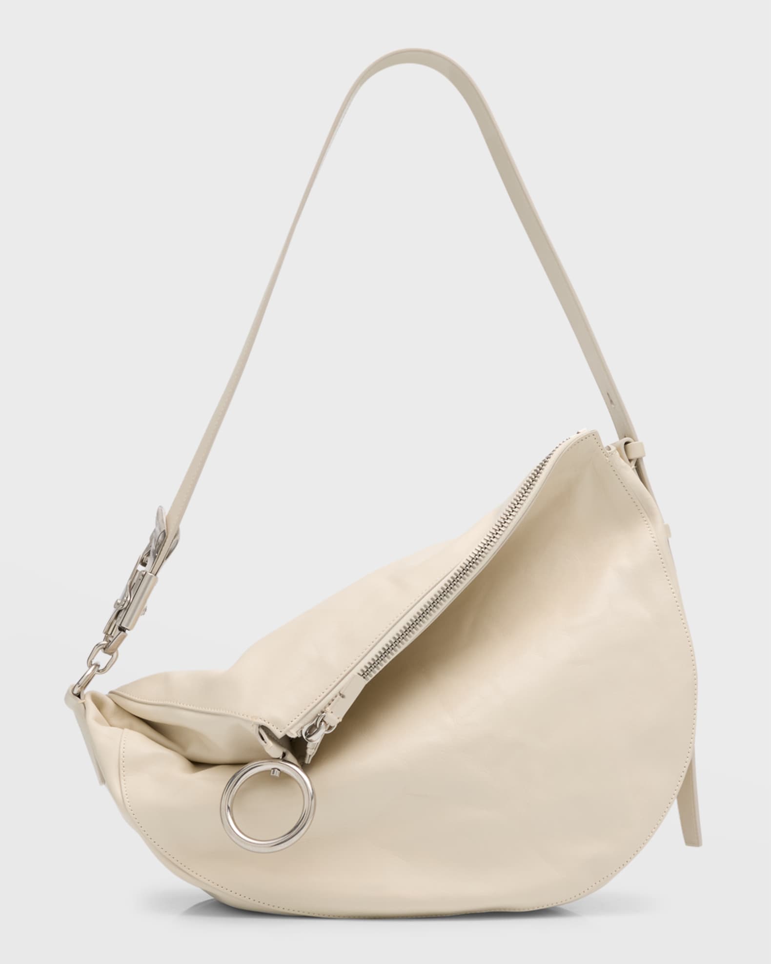 Knight Zip Leather Shoulder Bag 0
