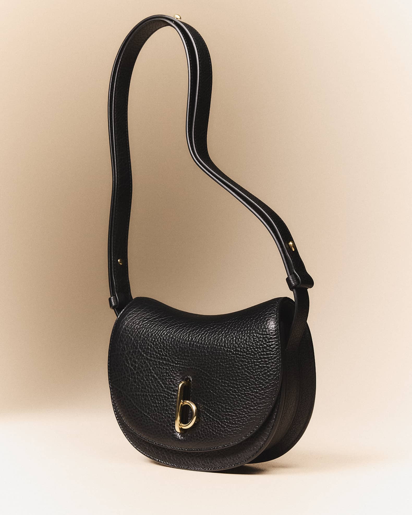Burberry Rocking Horse Saddle Leather Shoulder Bag | Neiman