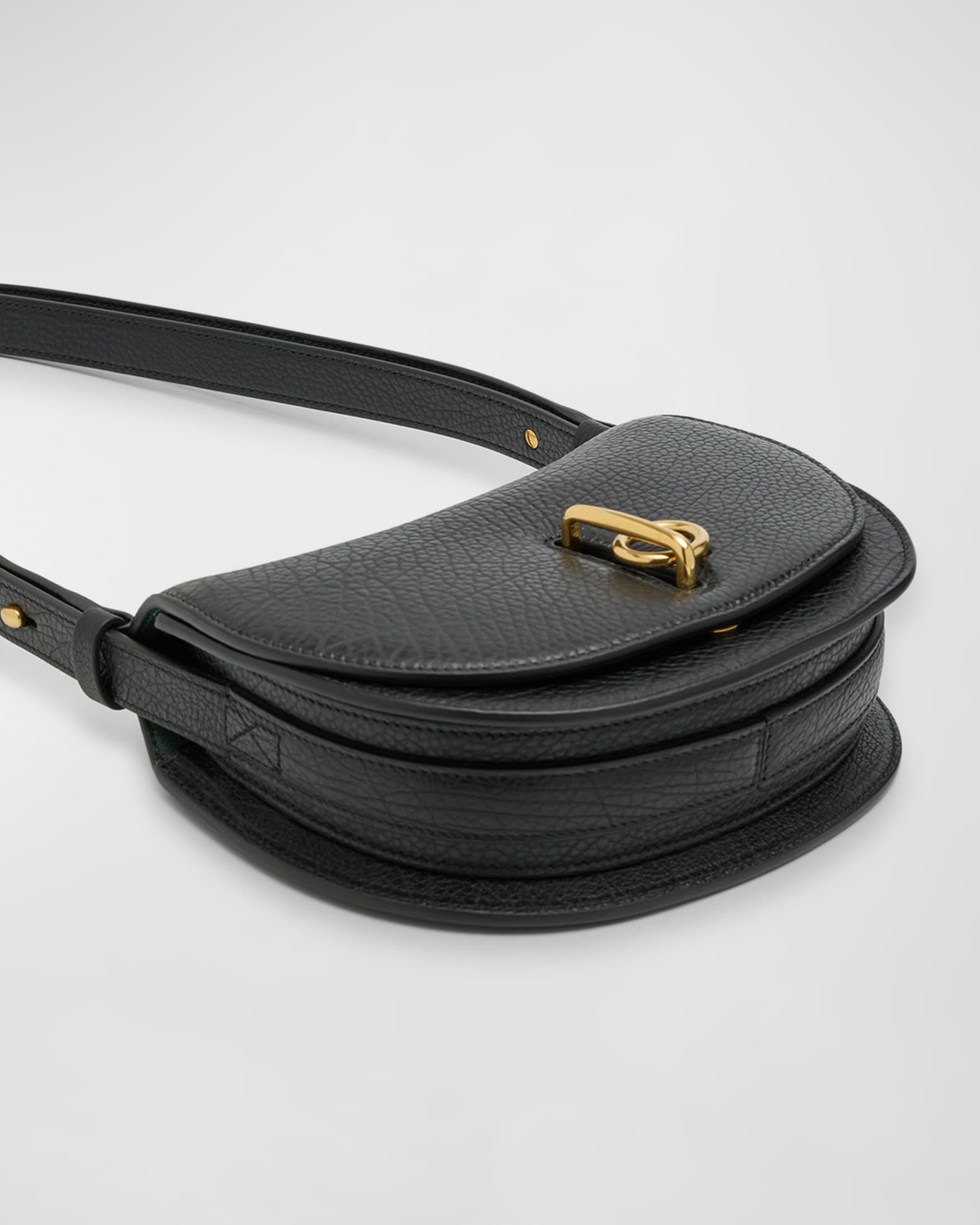 Burberry Rocking Horse Saddle Leather Shoulder Bag | Neiman