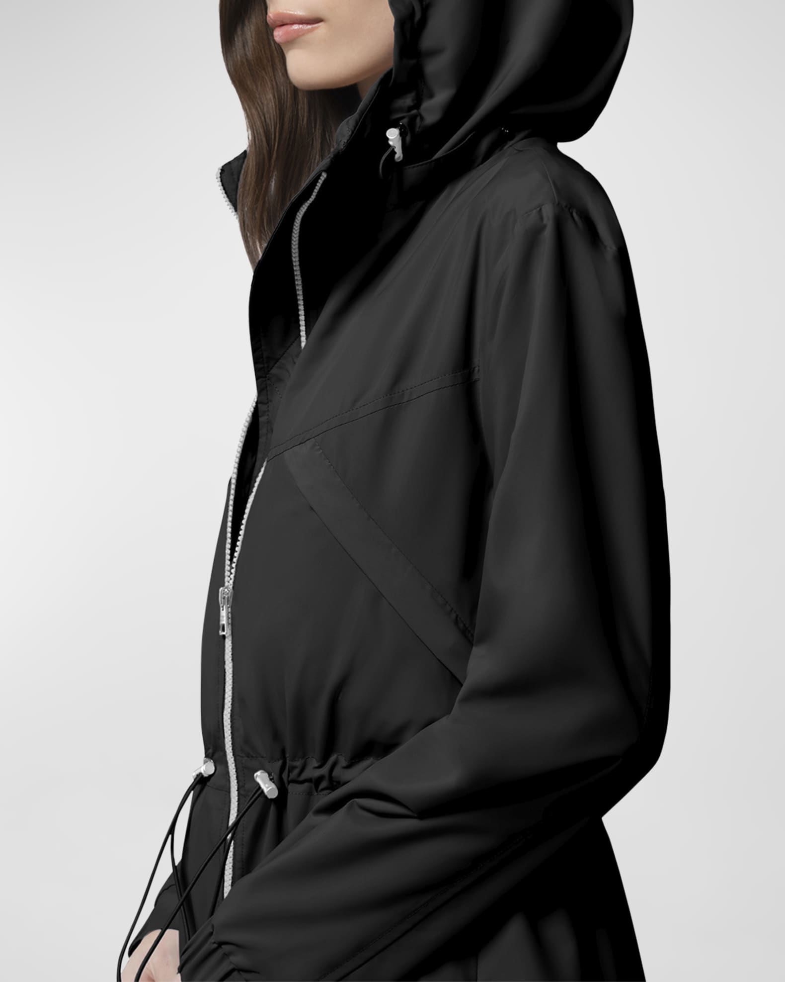 Soia & Kyo Raven Water-Repellent Anorak Utility Jacket | Neiman Marcus