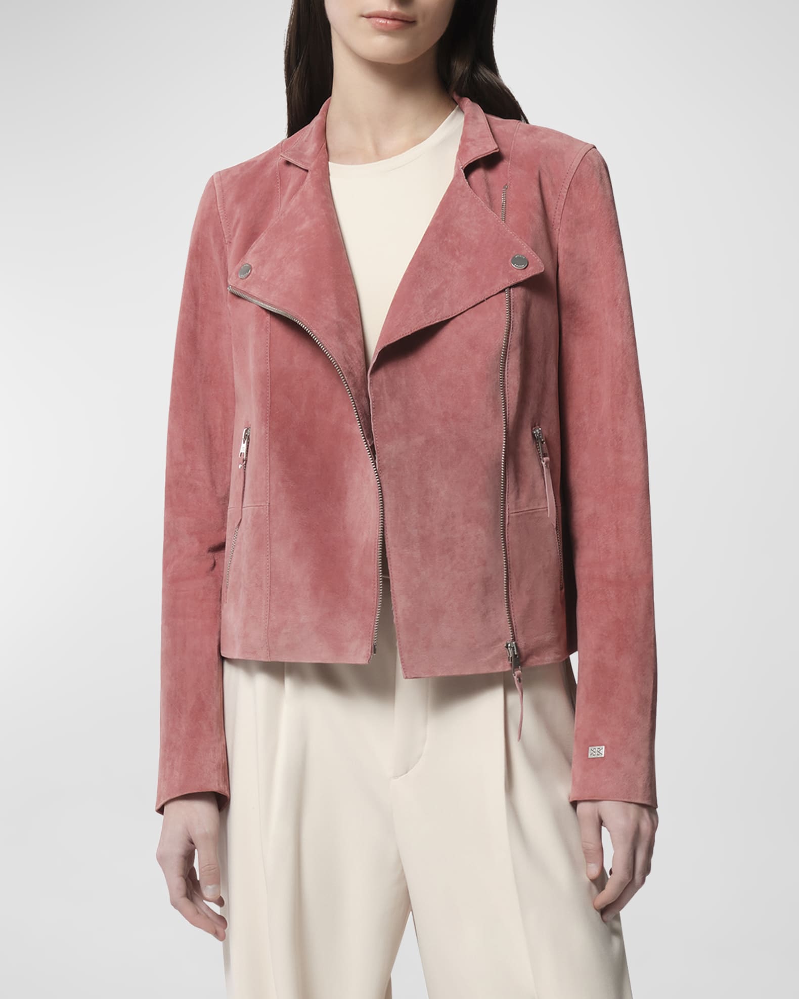 Vero moda pink suede jacket deals
