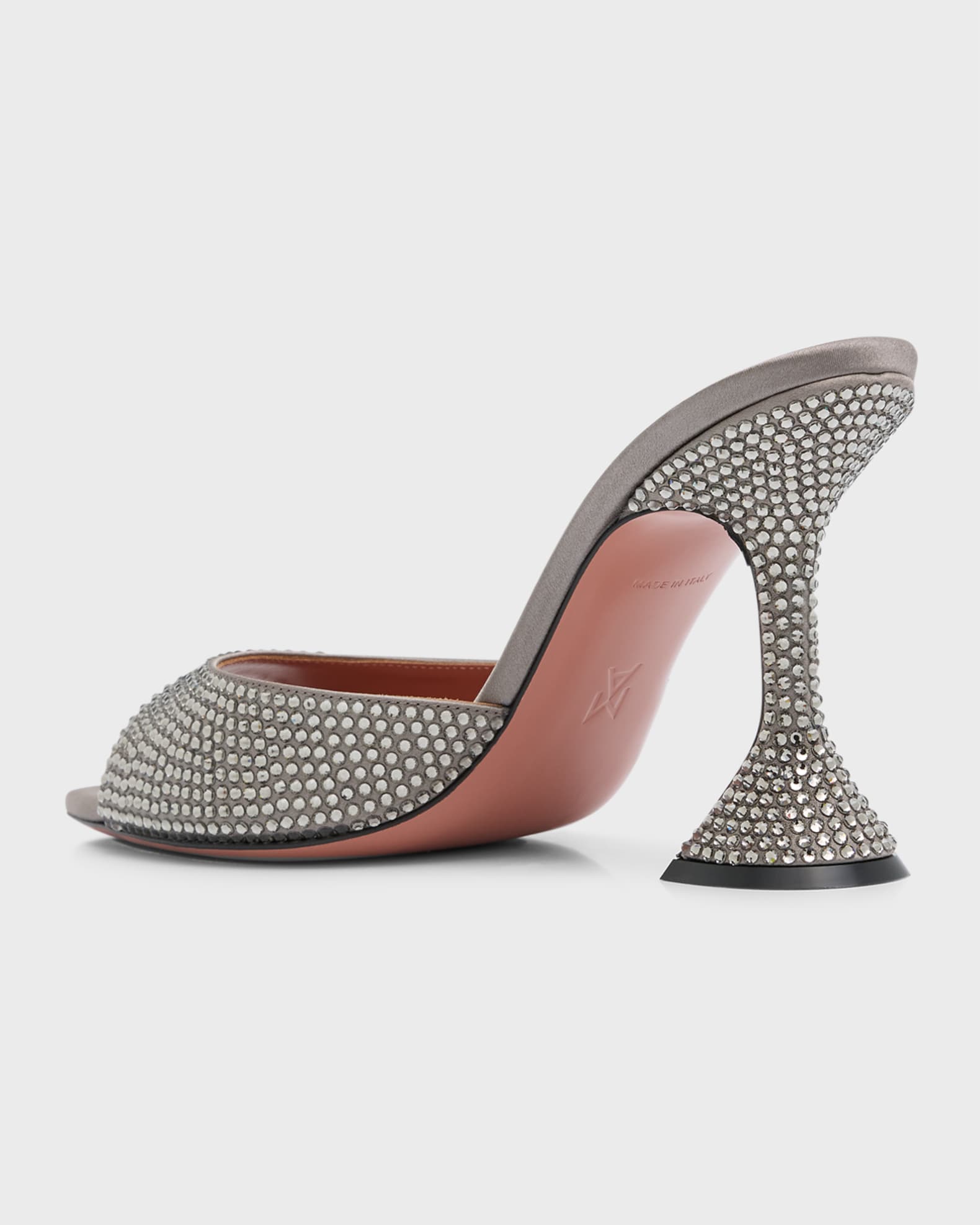 Caroline Crystal Slide Mule Sandals