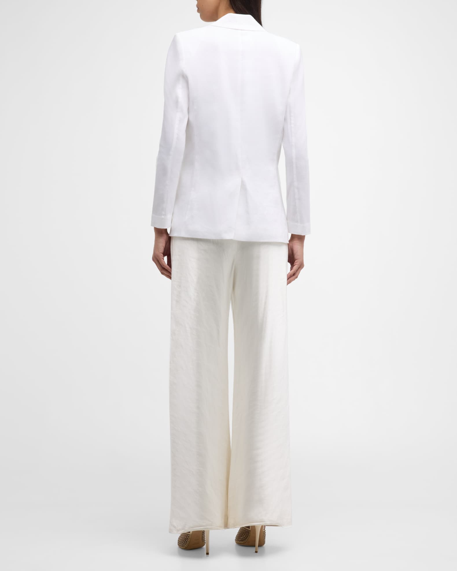 Kobi Halperin Bria Viscose Linen Cutaway Blazer Jacket