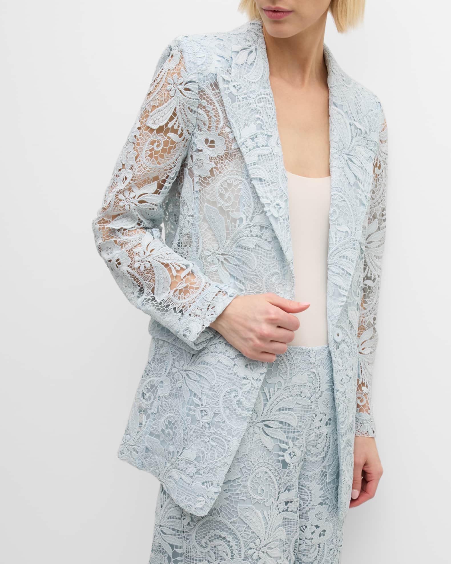 【プリン】patchwork embroidery lace jacket PATCHWORK EMBROIDERY LACE JACKET