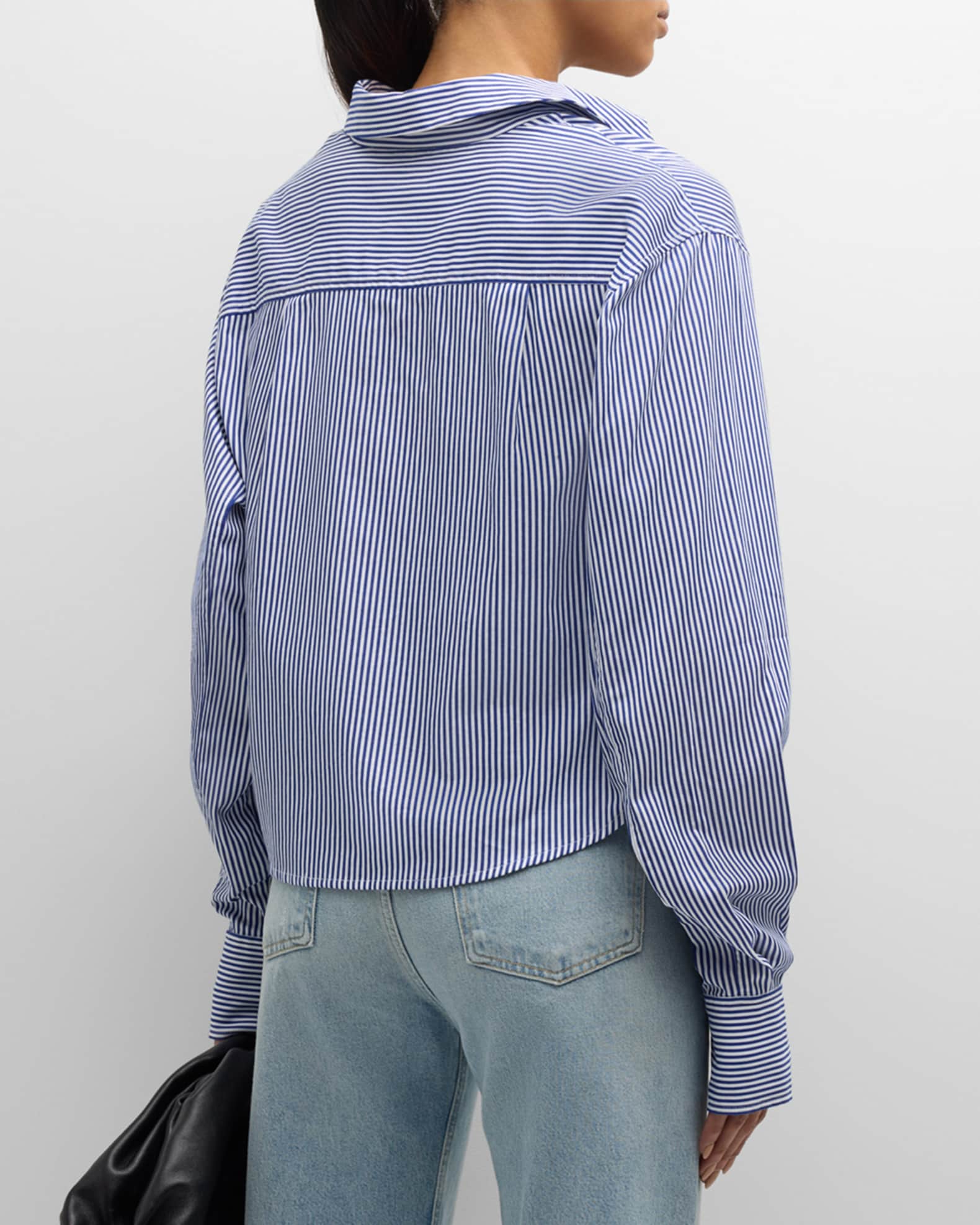 BLUE RENATA STRIPE SHIRT