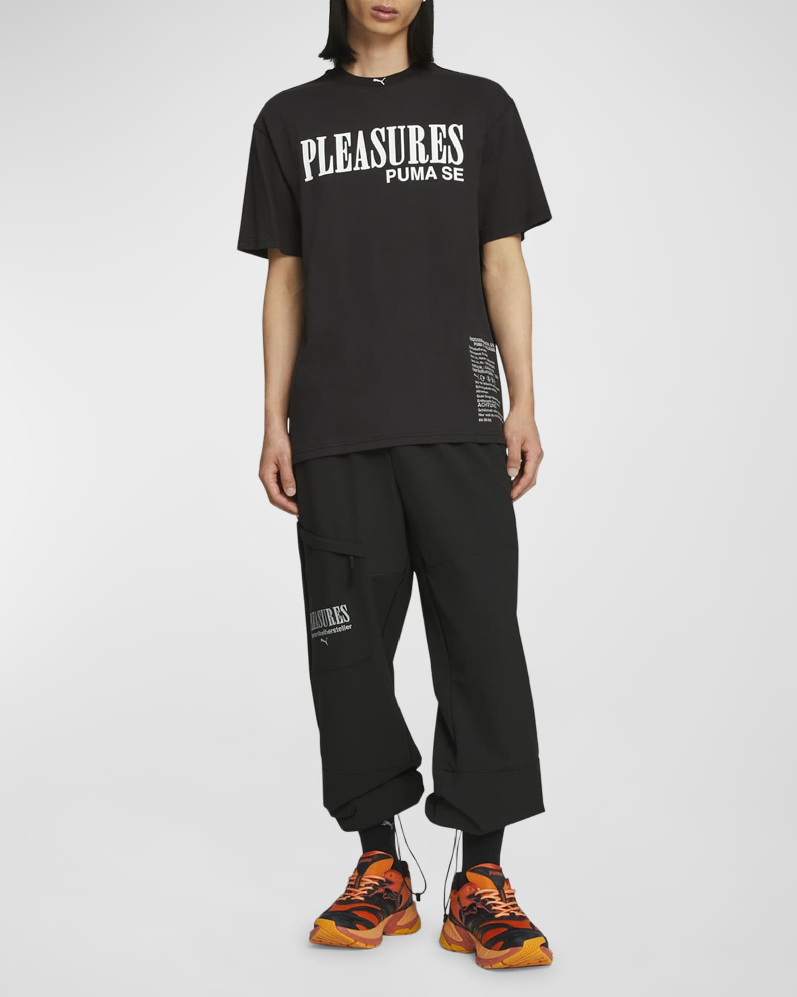 x Pleasures Men's Typo T-Shirt 1