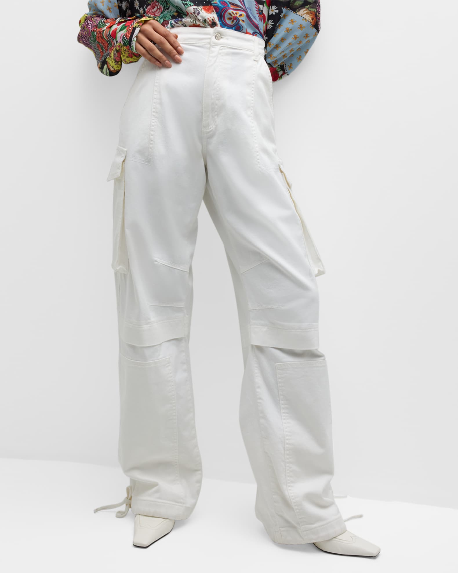 Moschino two-tone cargo pants - Neutrals