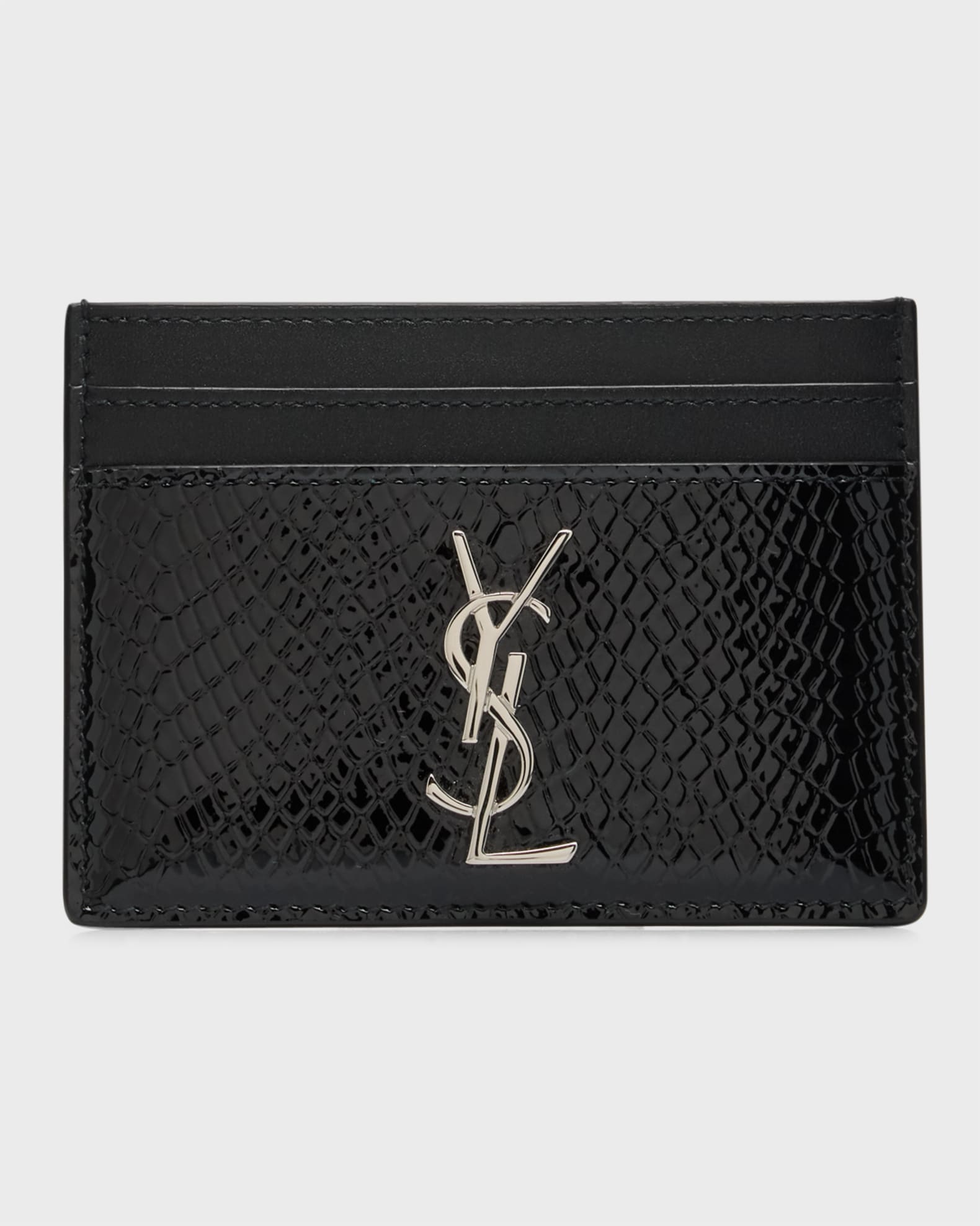Card holder ysl black hotsell