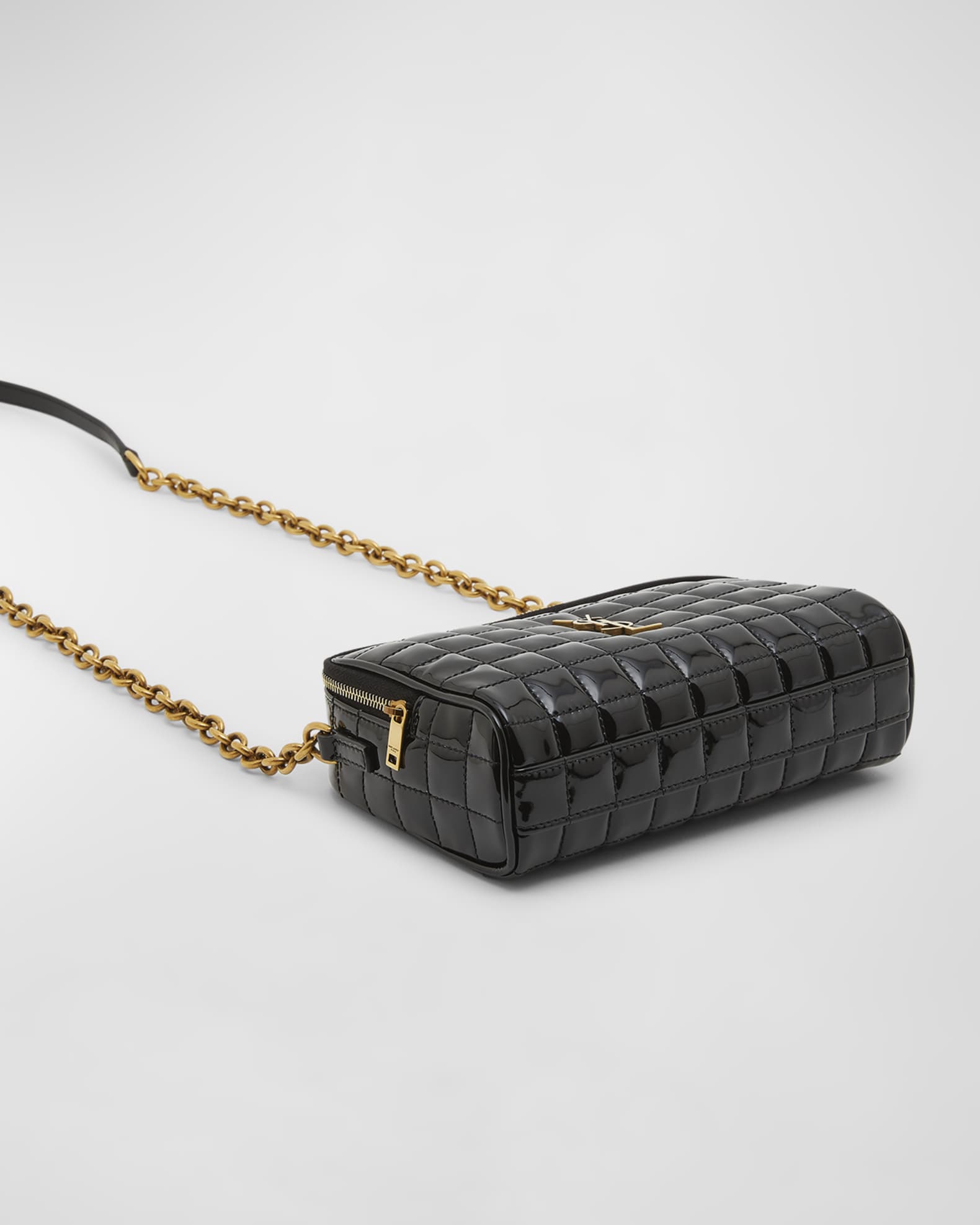 Cassandre Mini YSL Camera Bag in Quilted Patent Leather 1