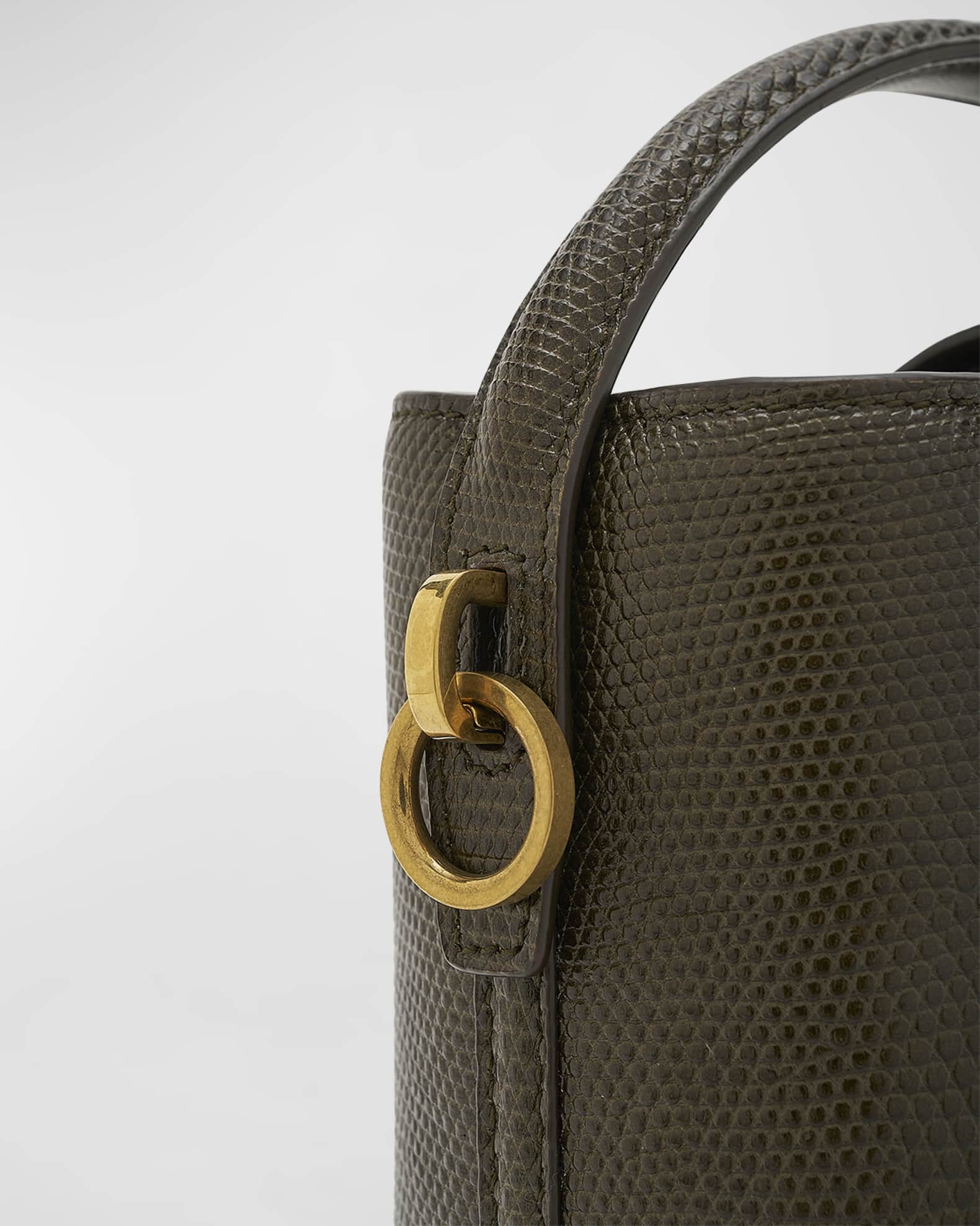 Saint Laurent Le 37 Mini YSL Bucket Bag in Lizard | Neiman Saint Laurent Le 37 Mini YSL Bucket Bag in Lizard | Neiman