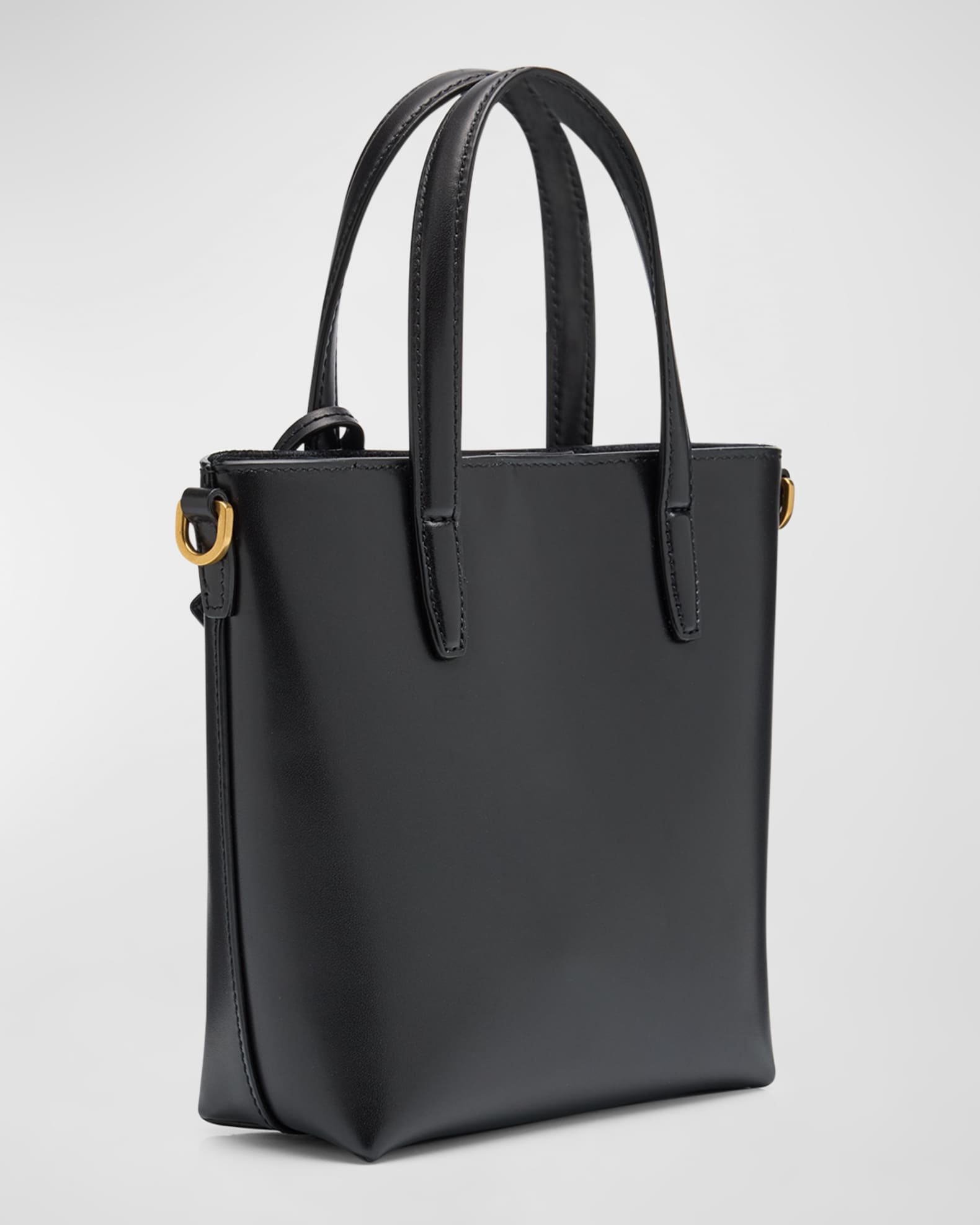 トートバッグ Saint Laurent Black Leather Tanger Shopping Bag Saint Laurent Men's Leather Tanger Tote Bag | Neiman Marcus
