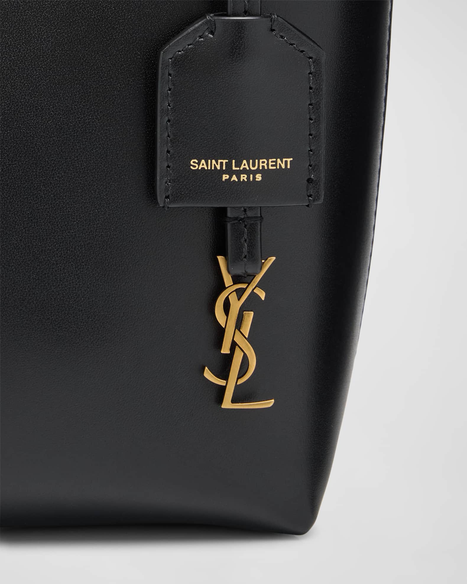 Saint Laurent Toy Leather Shopping Tote Bag Black Women s Handbags Purses Tote Bags Totes