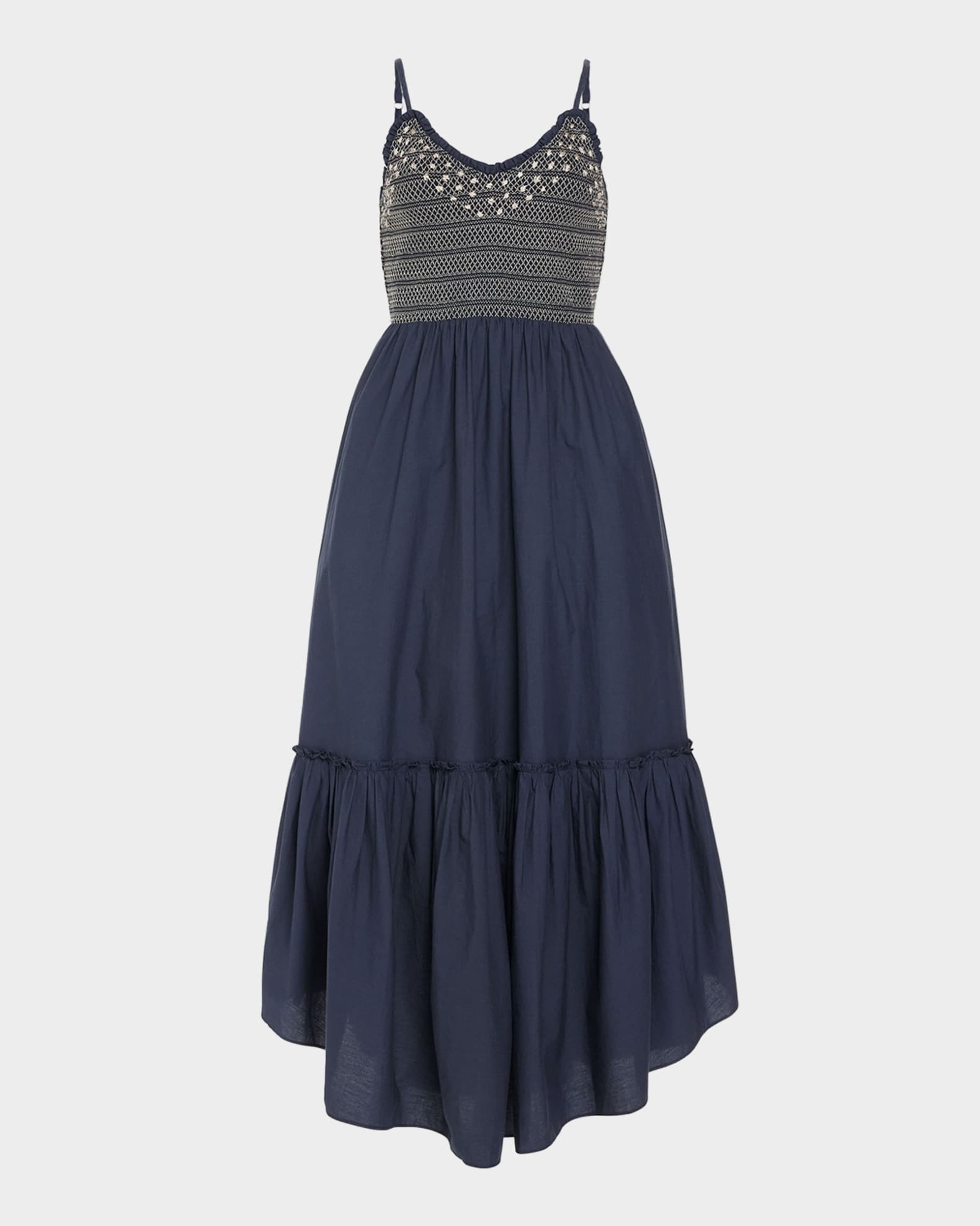 Lucia Smocked Maxi Dress 0