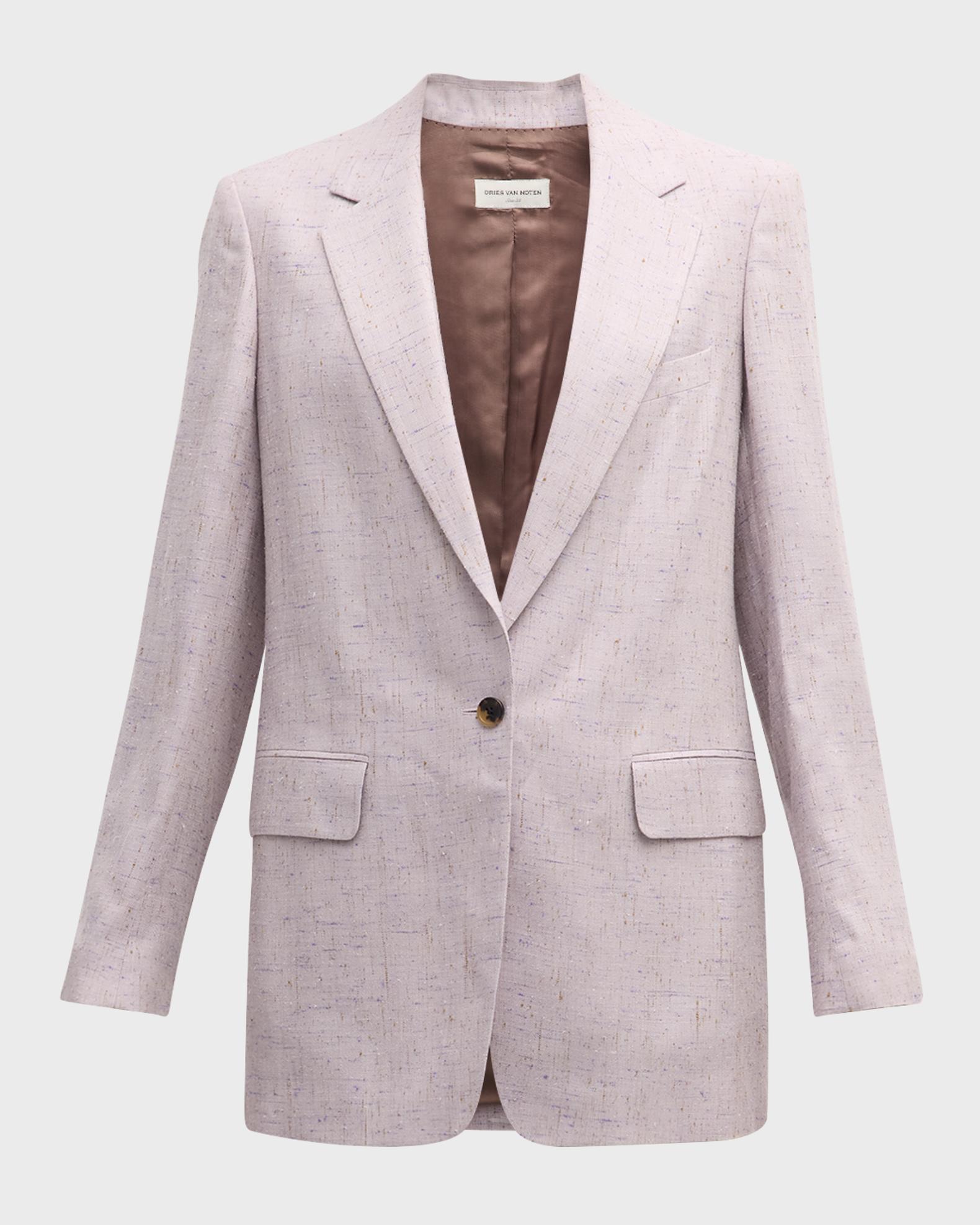 Single-Breasted Silk-Blend Suit | Neiman Marcus