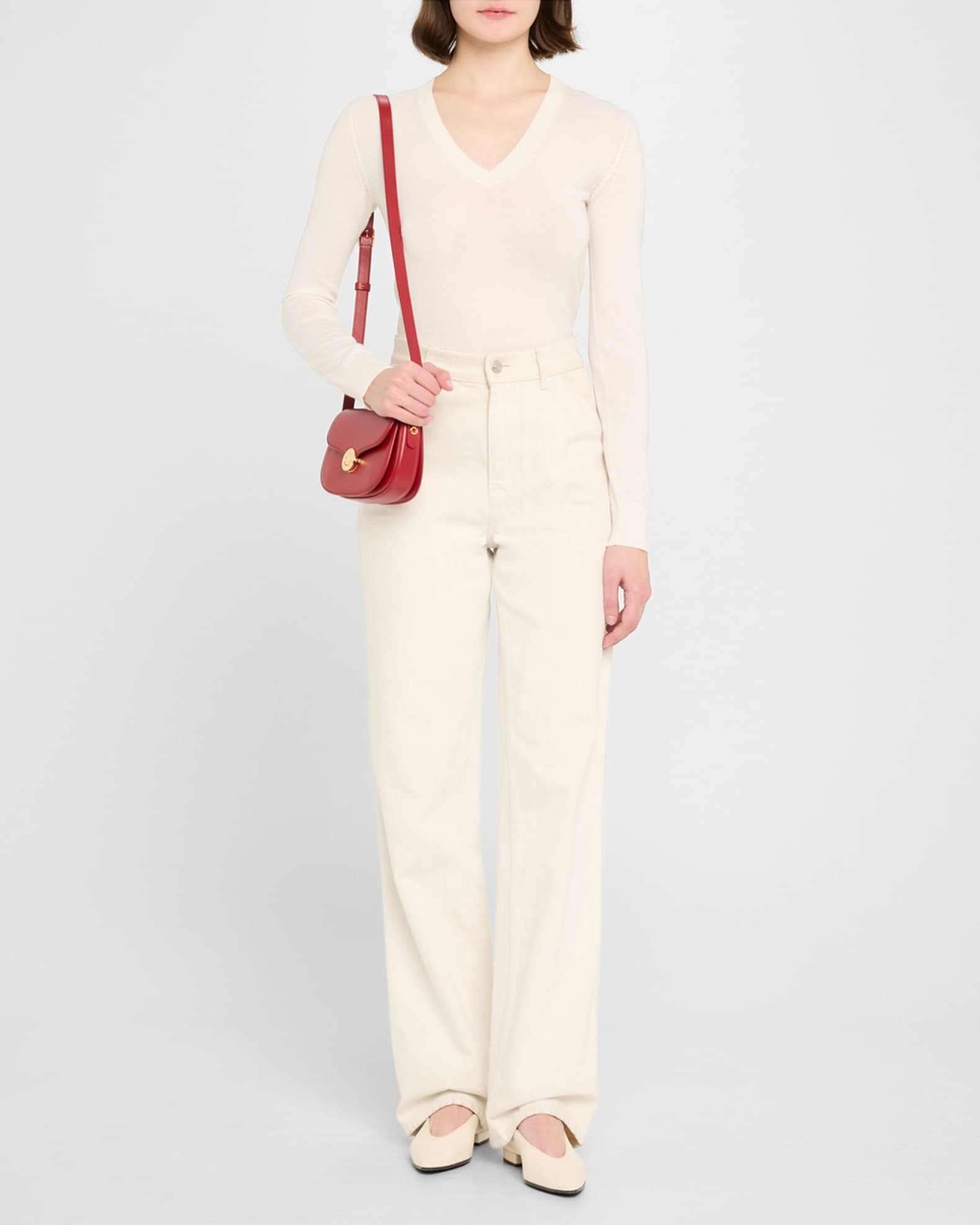 Loro Piana Ghiera Mini Leather Crossbody Bag | Neiman Marcus