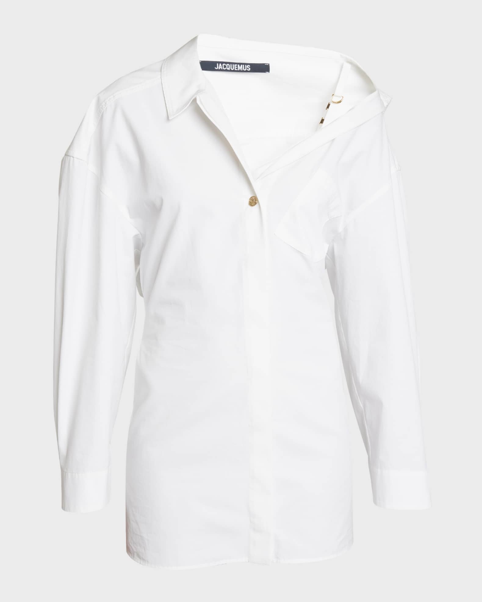 全国どこでも送料無料！ Shirtdress Mini Off-The-Shoulder Jacquemus | Marcus Neiman ワンピース