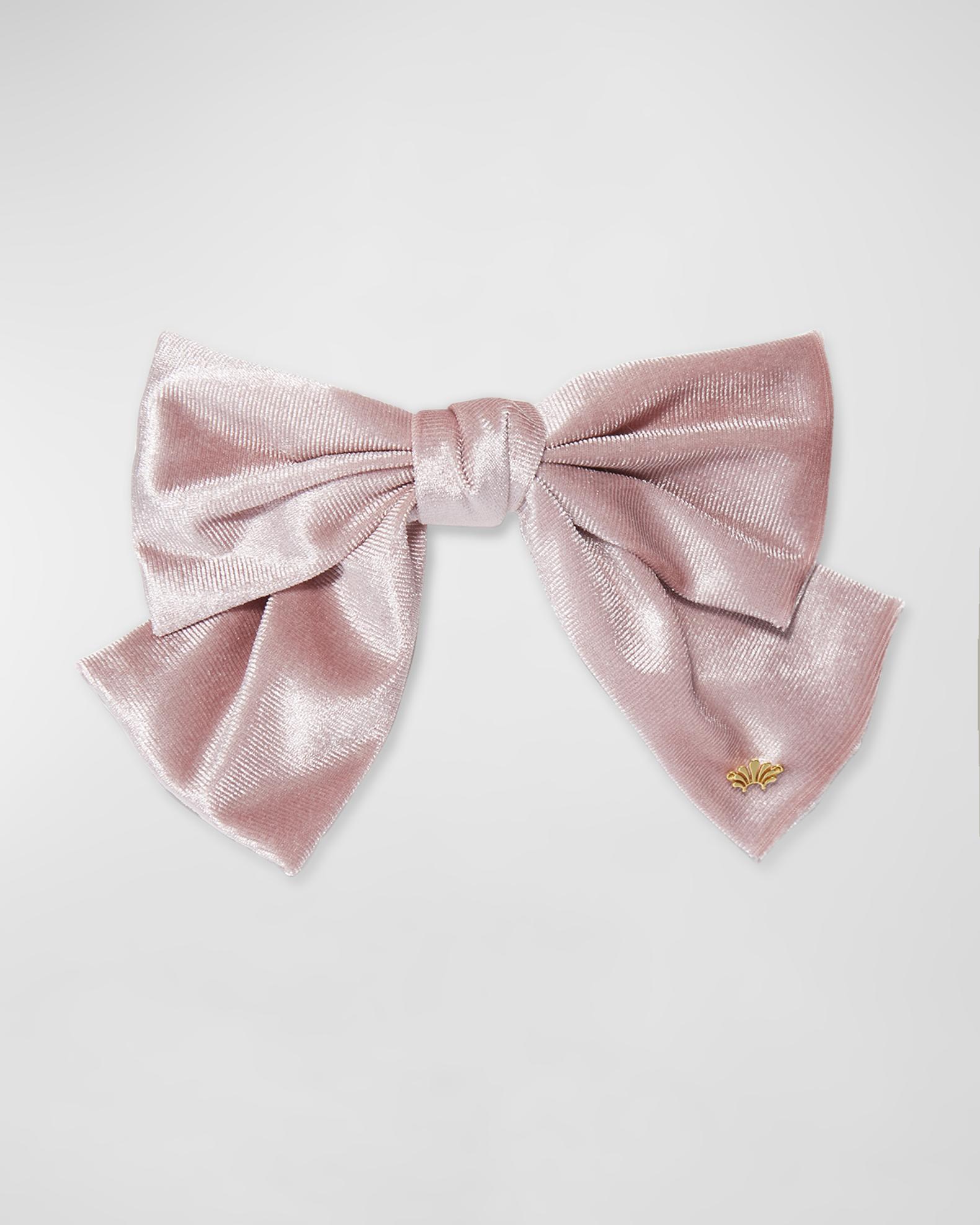 Judy Long Bow Barrette - Powder Blue