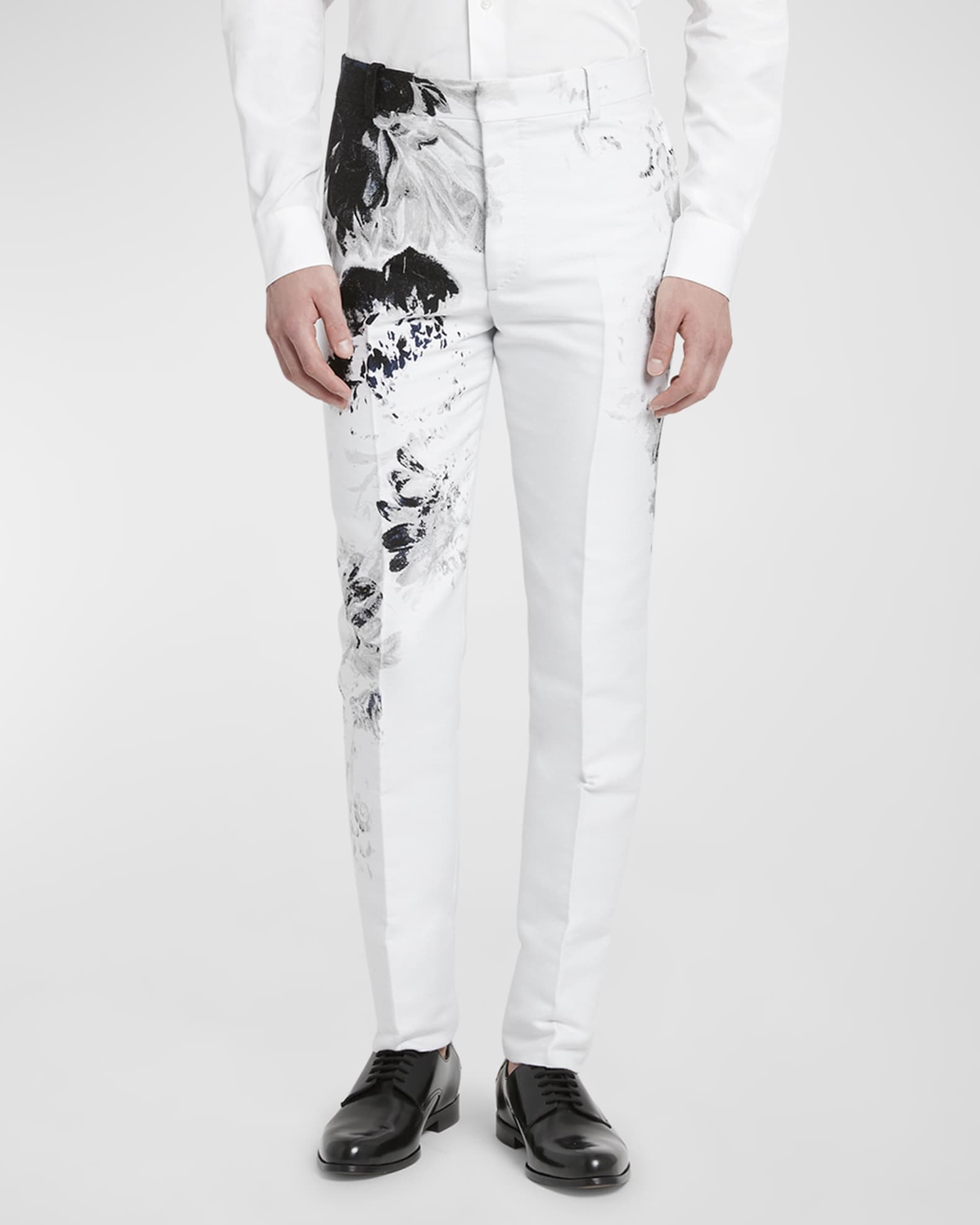 Alexander McQueen White Python Dress with Mirror Embellishments