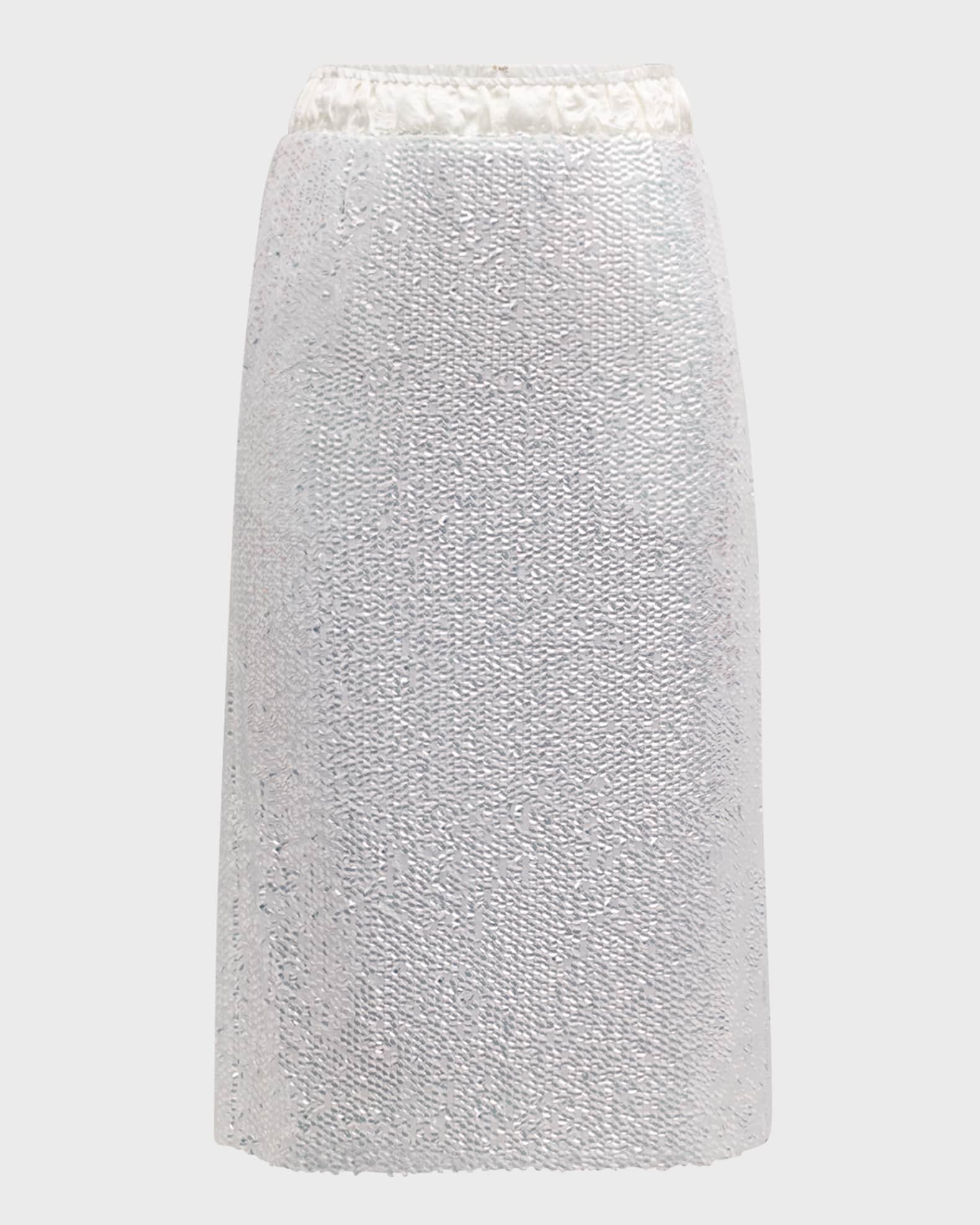 RECTO Sequined Midi Skirt