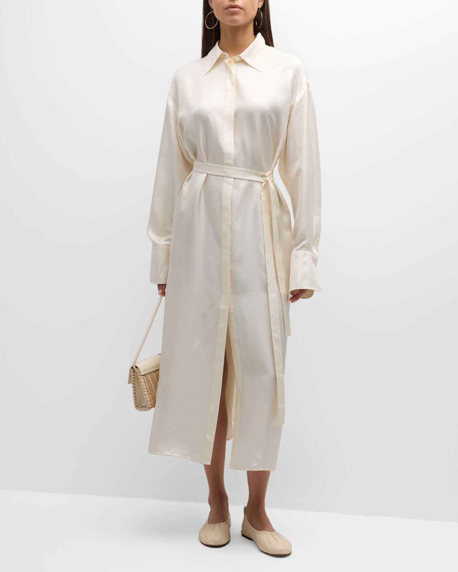 Rohe Women's Modal and Silk Blend Shirt Beige