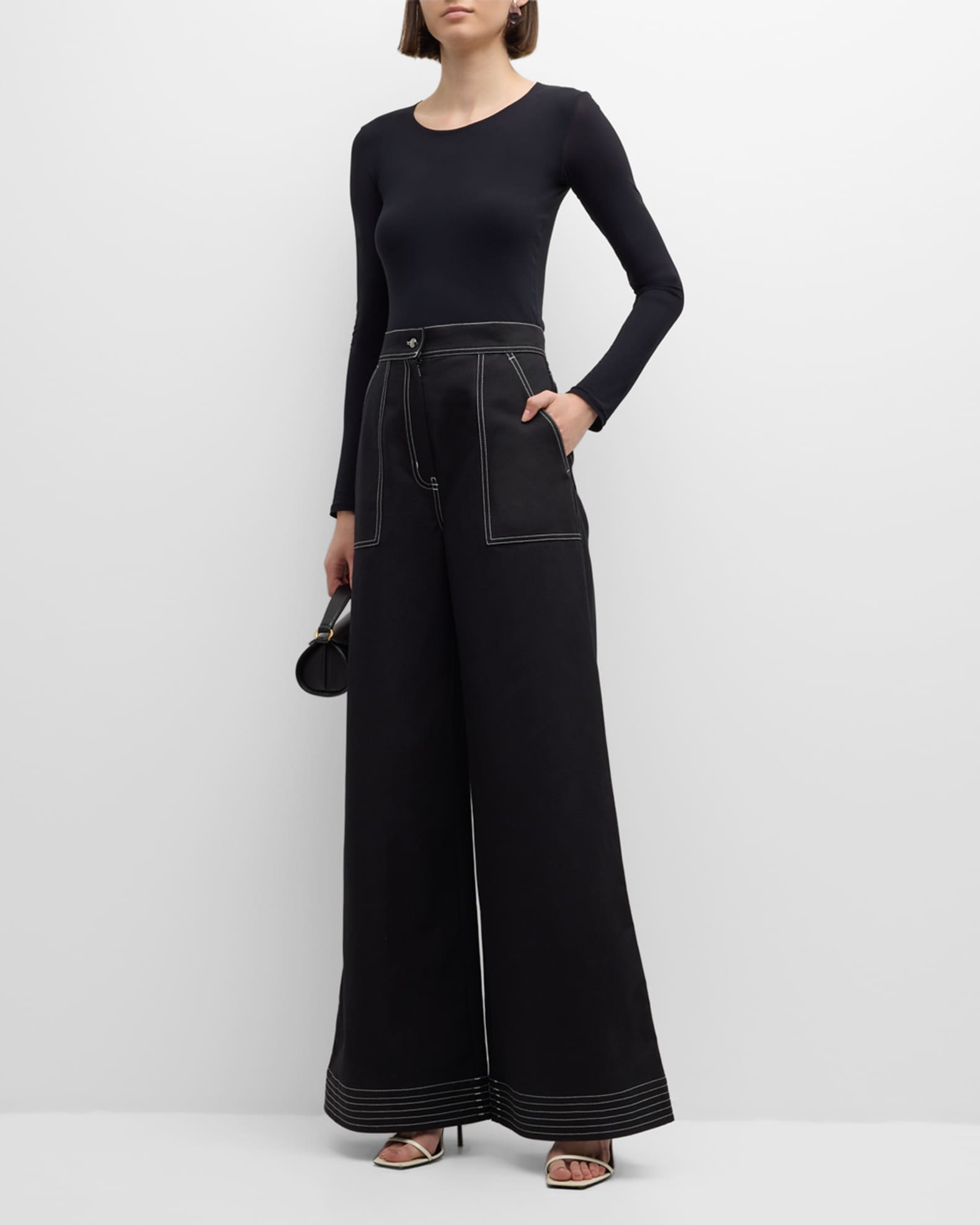 Neiman marcus wide leg pants outlet