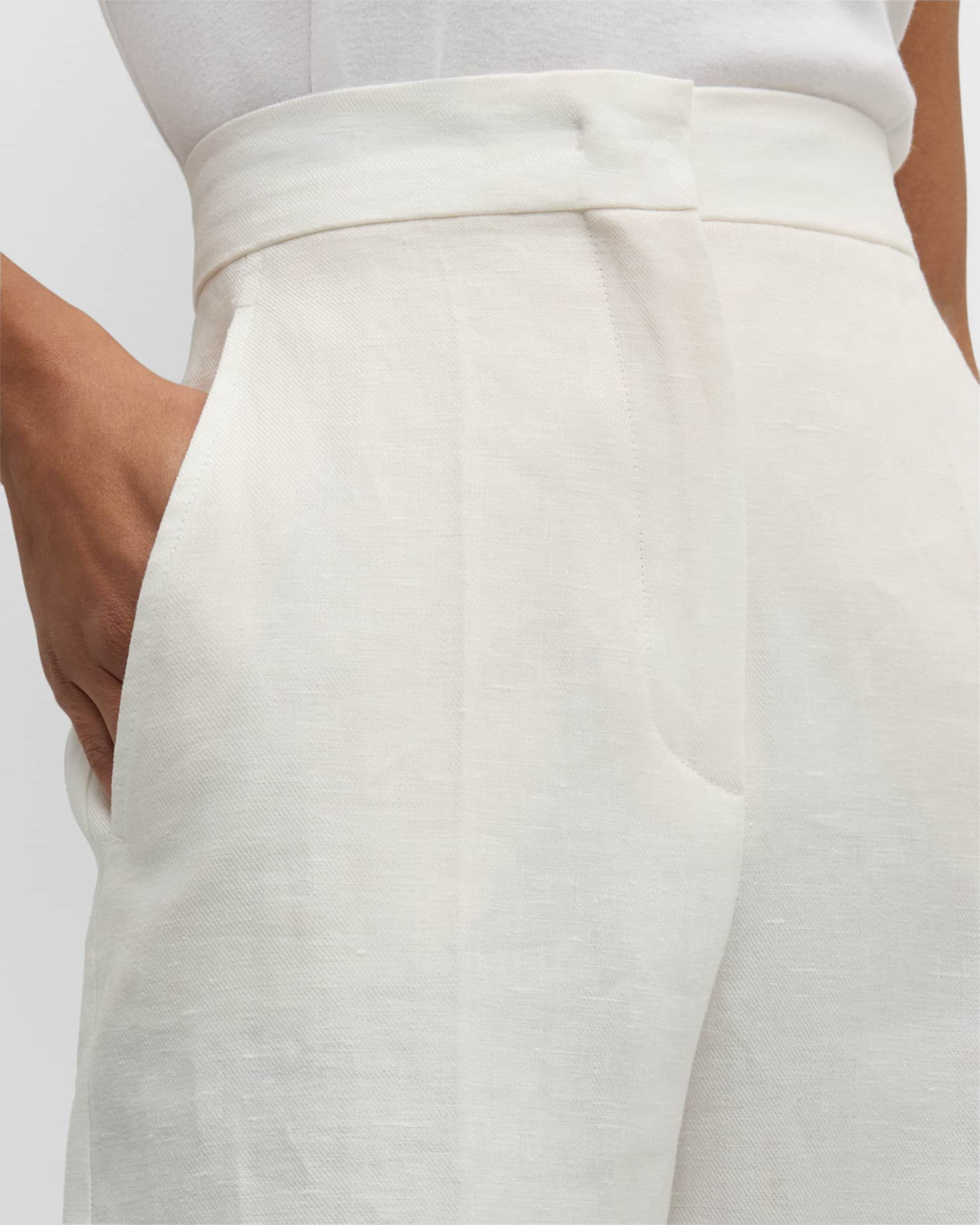 Max Mara Black Linen Pants main image 0