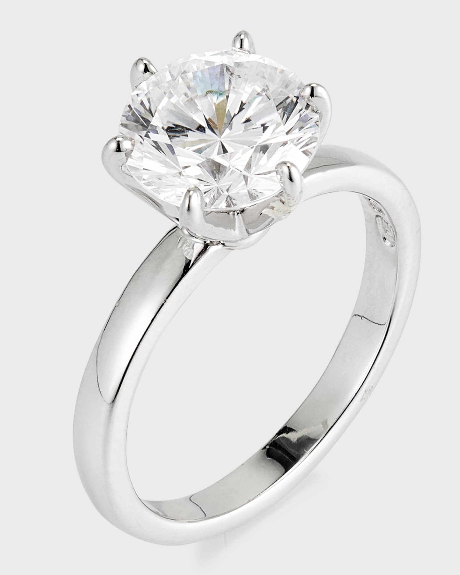 Fantasia by DeSerio Cubic Zirconia Solitaire Ring in Prong
