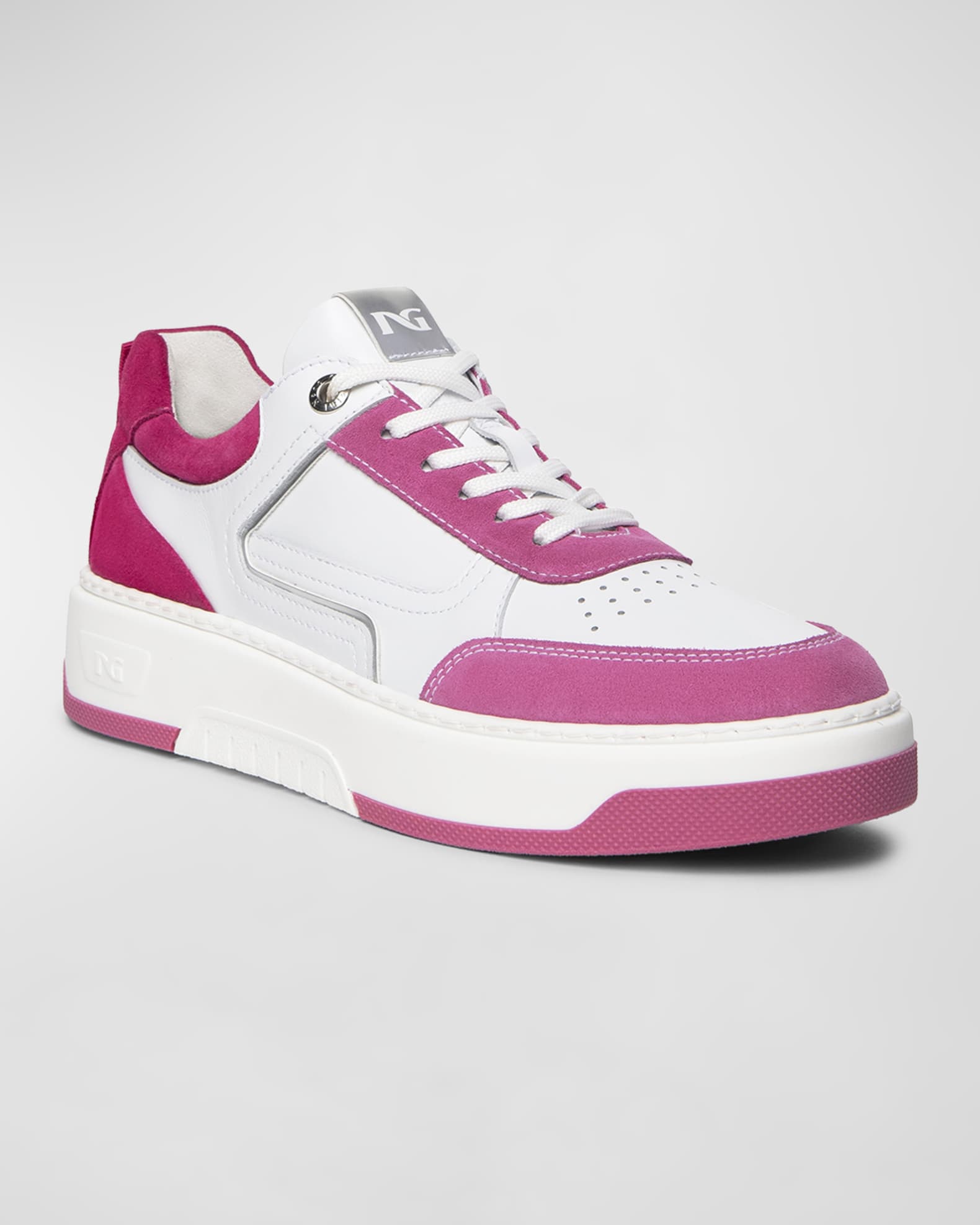 Colorblock Clean Retro Low-Top Sneakers  1