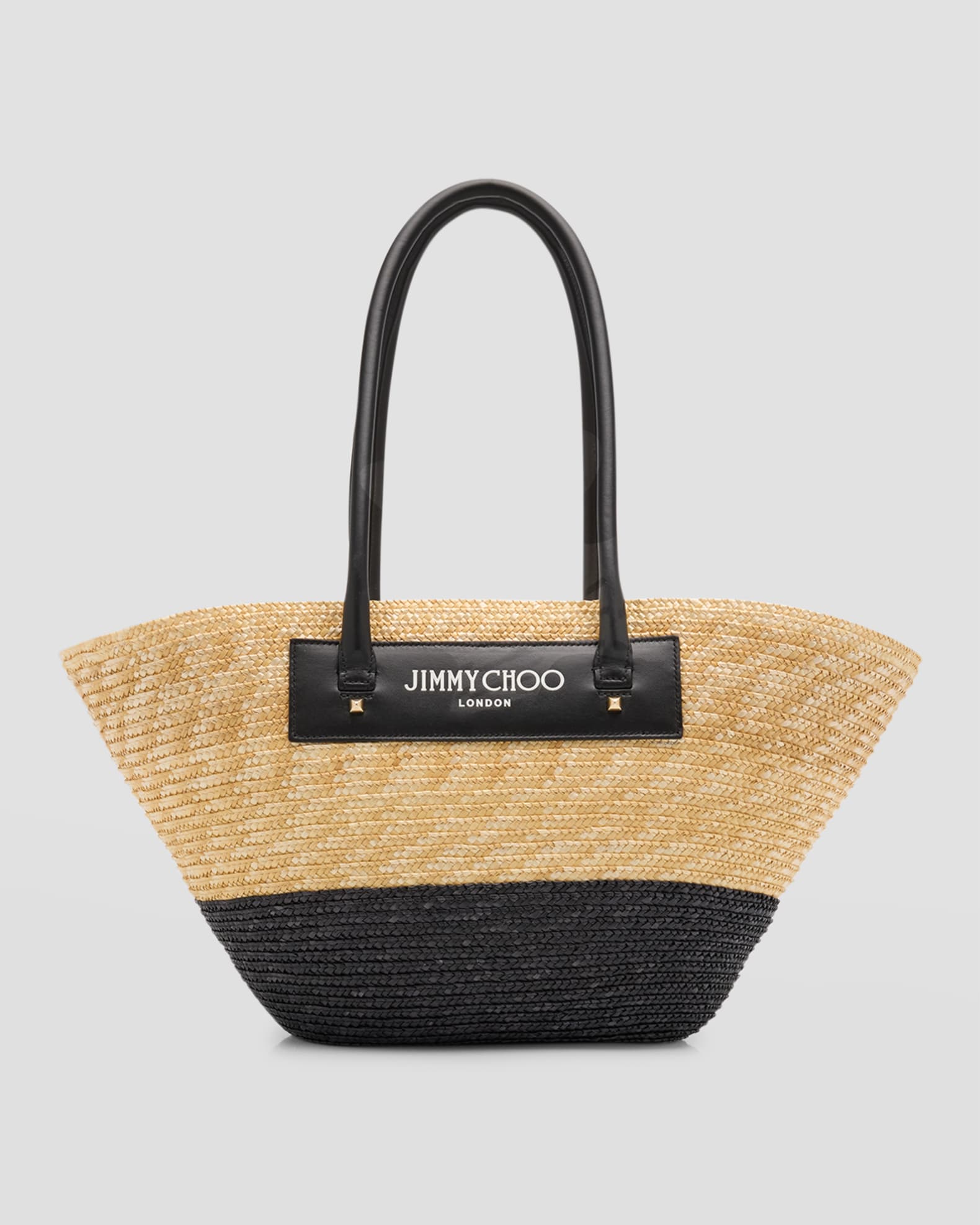 Jimmy Choo Medium Beach Basket Tote Bag