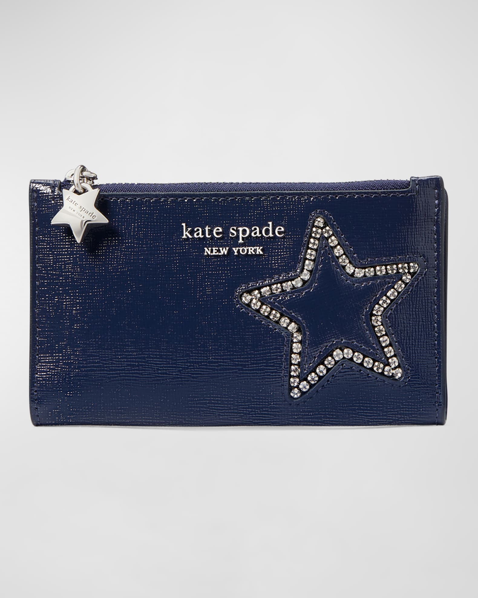 kate spade new york small starlight patent bifold wallet Neiman Marcus