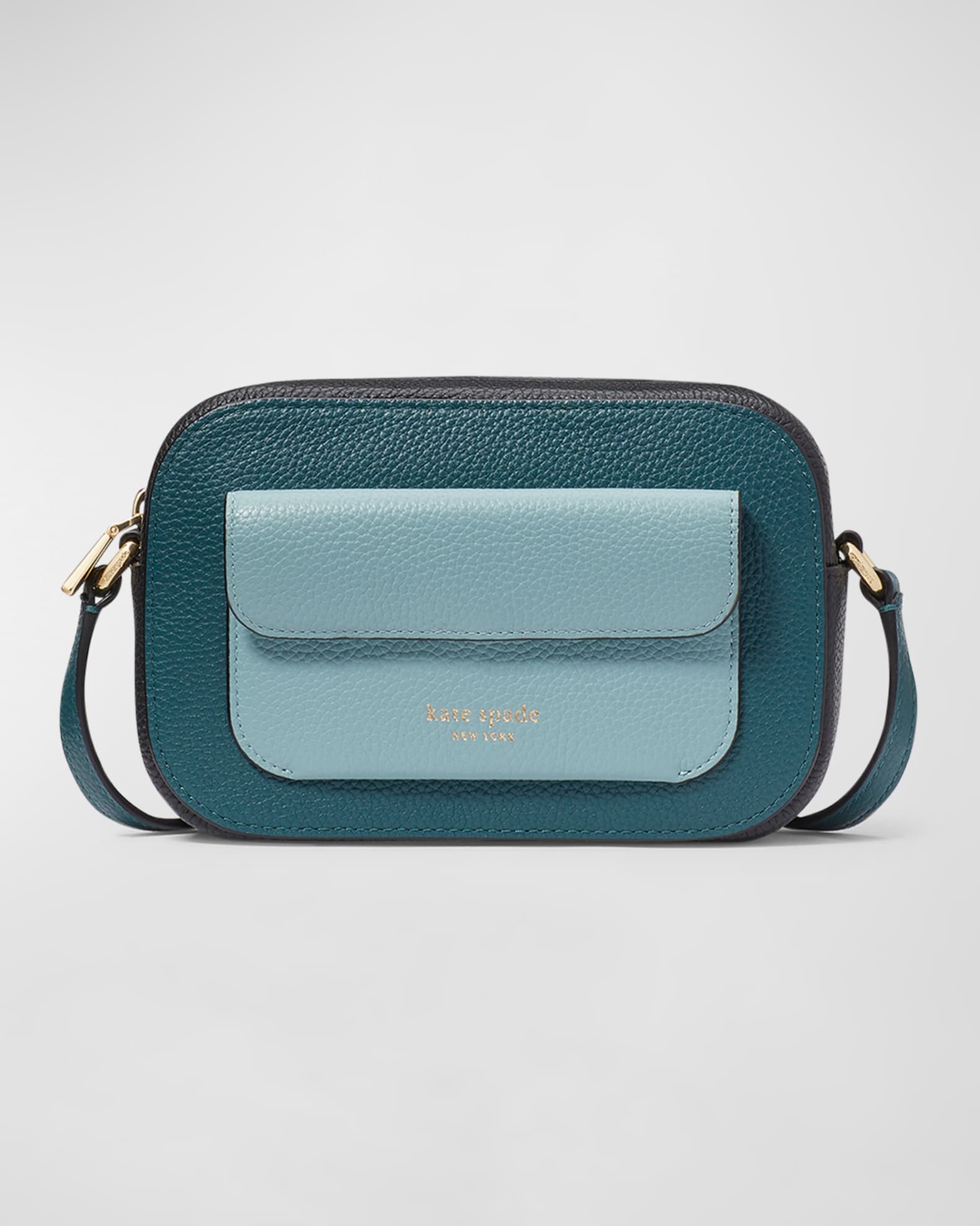 colorblock leather crossbody bag