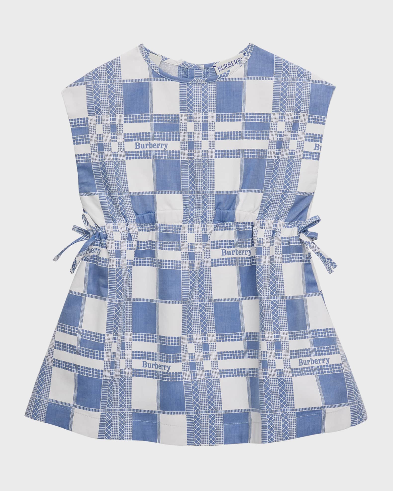 Burberry Girl s Trevelle Windowpane Check Sleeveless Dress Size 6M 2 Neiman Marcus