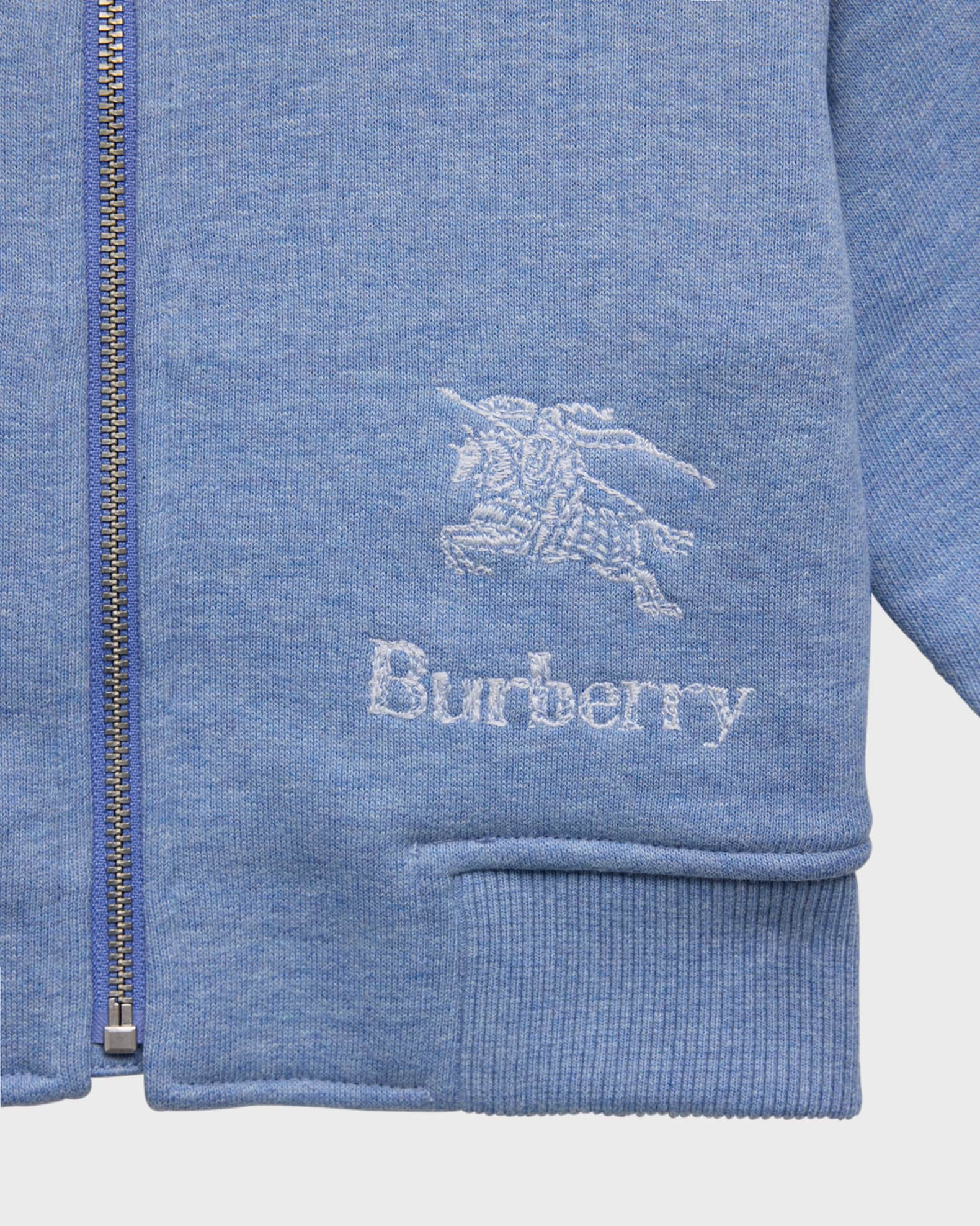 Light blue burberry hoodie hot sale