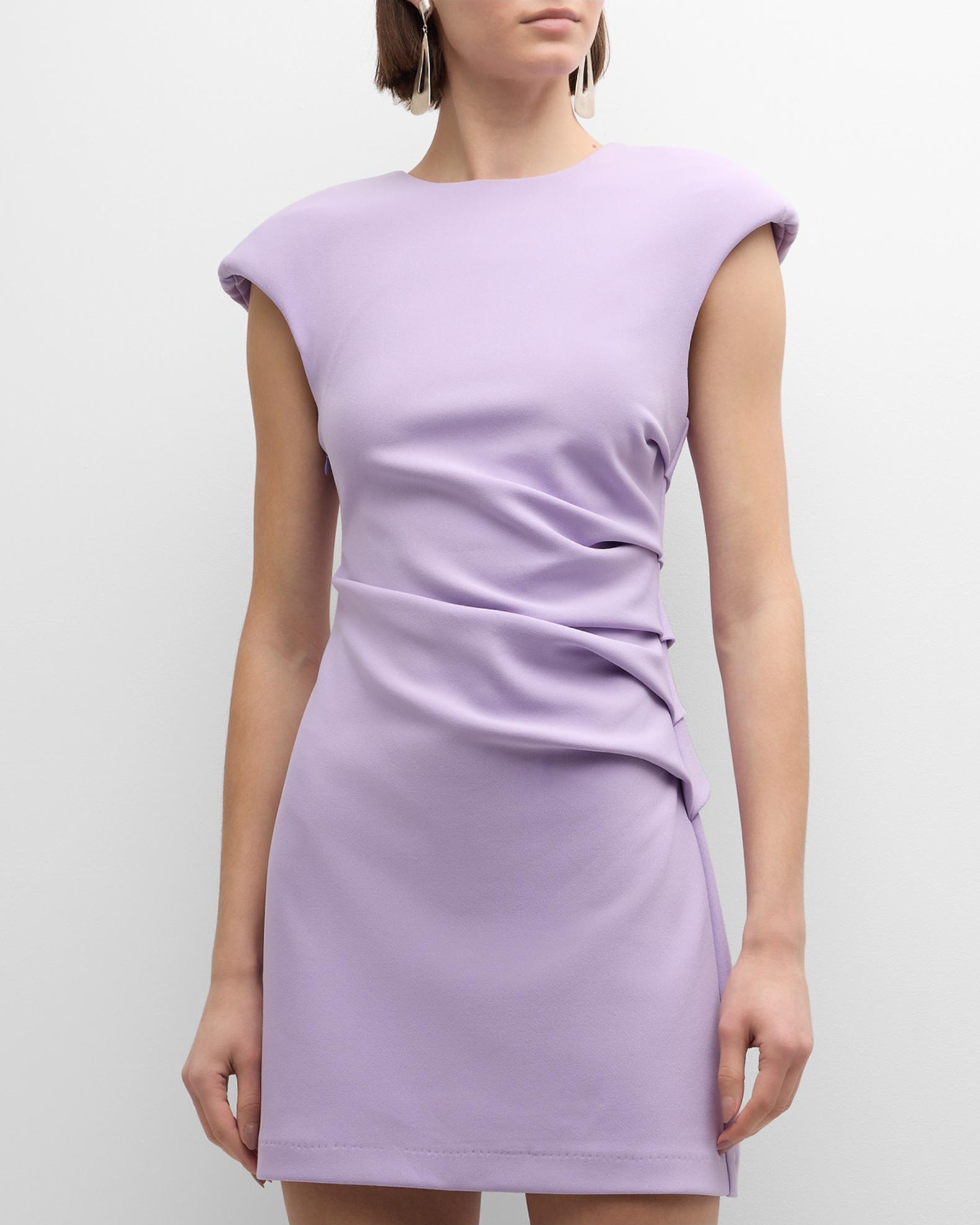 Wynn Hamlyn Ryder Draped Crepe Mini Dress Neiman Marcus