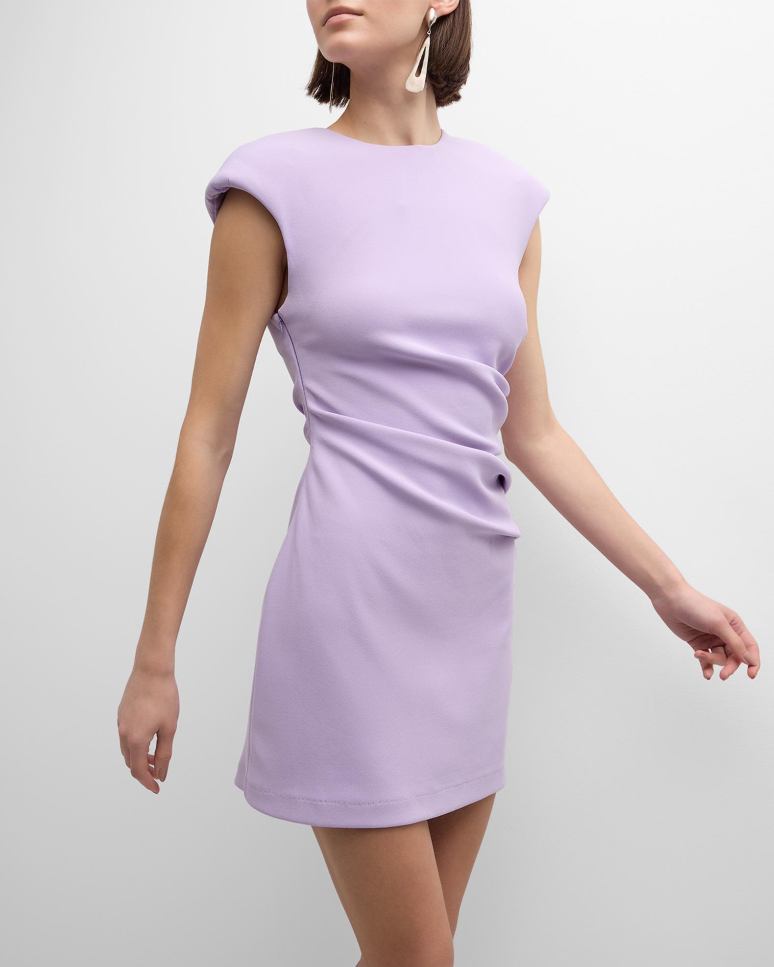 Wynn Hamlyn Ryder Draped Crepe Mini Dress Neiman Marcus