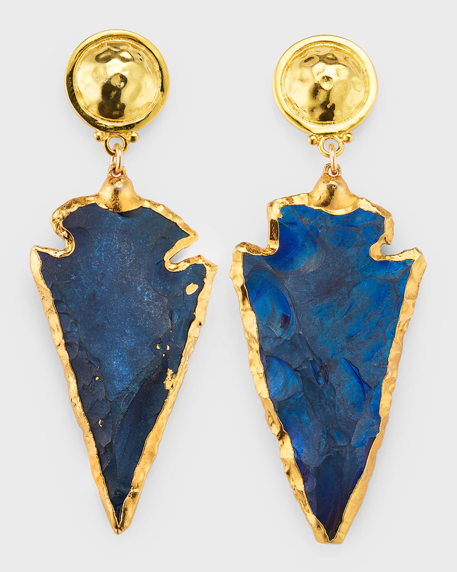 Blue Arrowhead Earrings 0