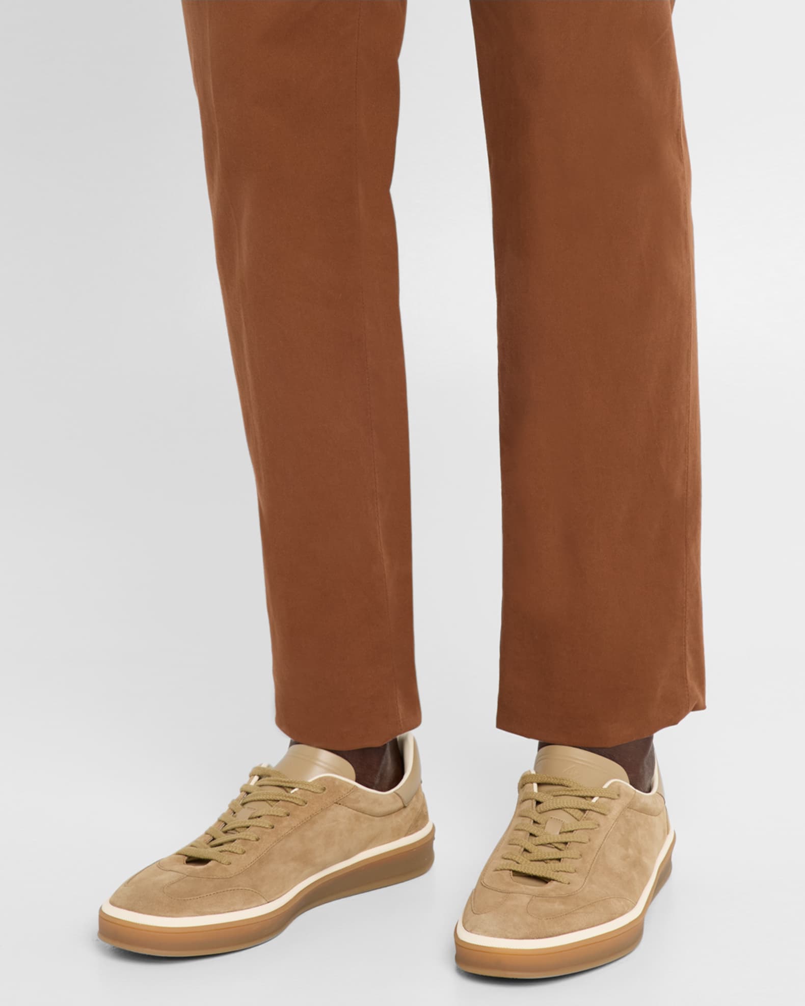 Men's Tennis Walk Suede Low-Top Sneakers 1