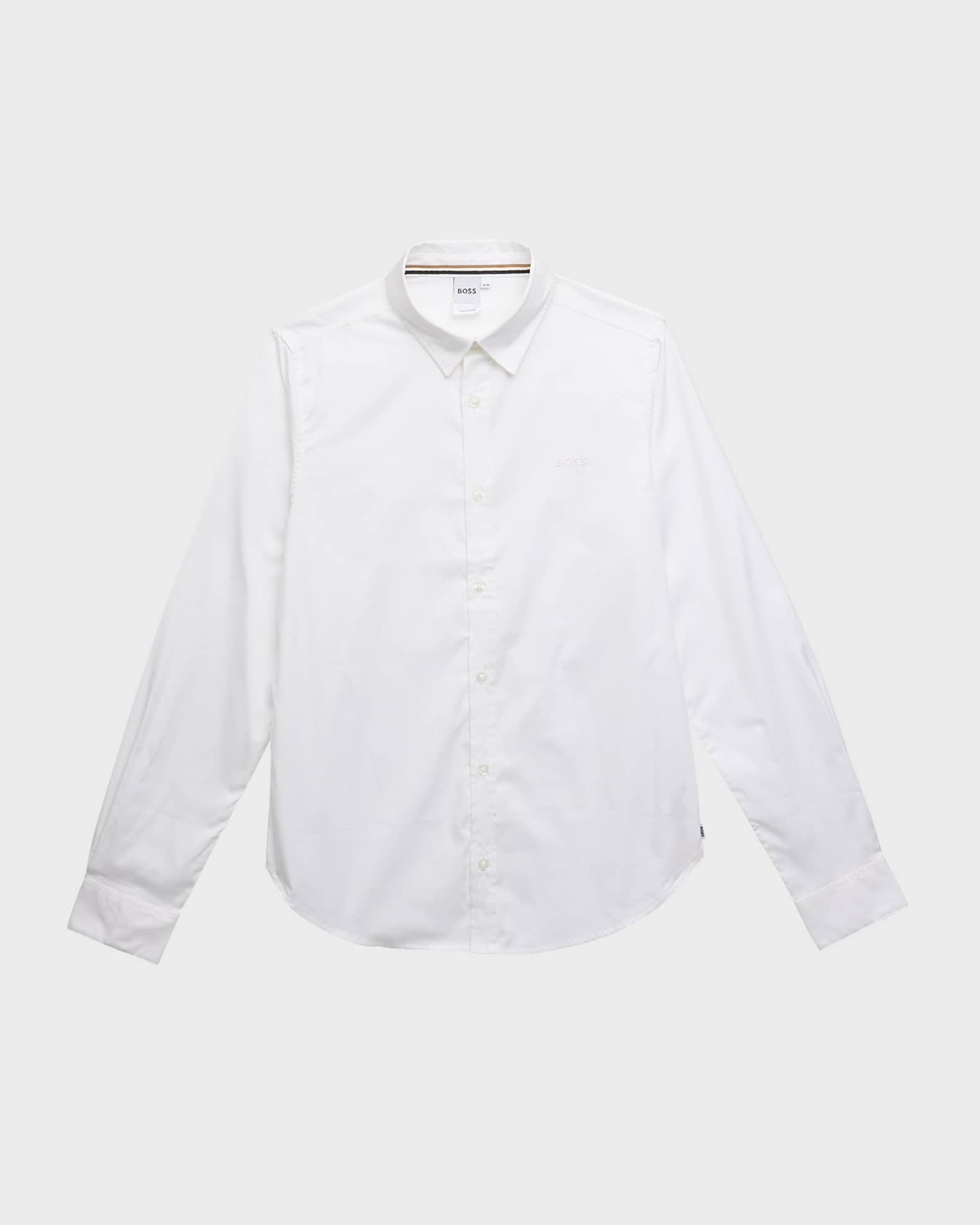Boss oxford shirt clearance
