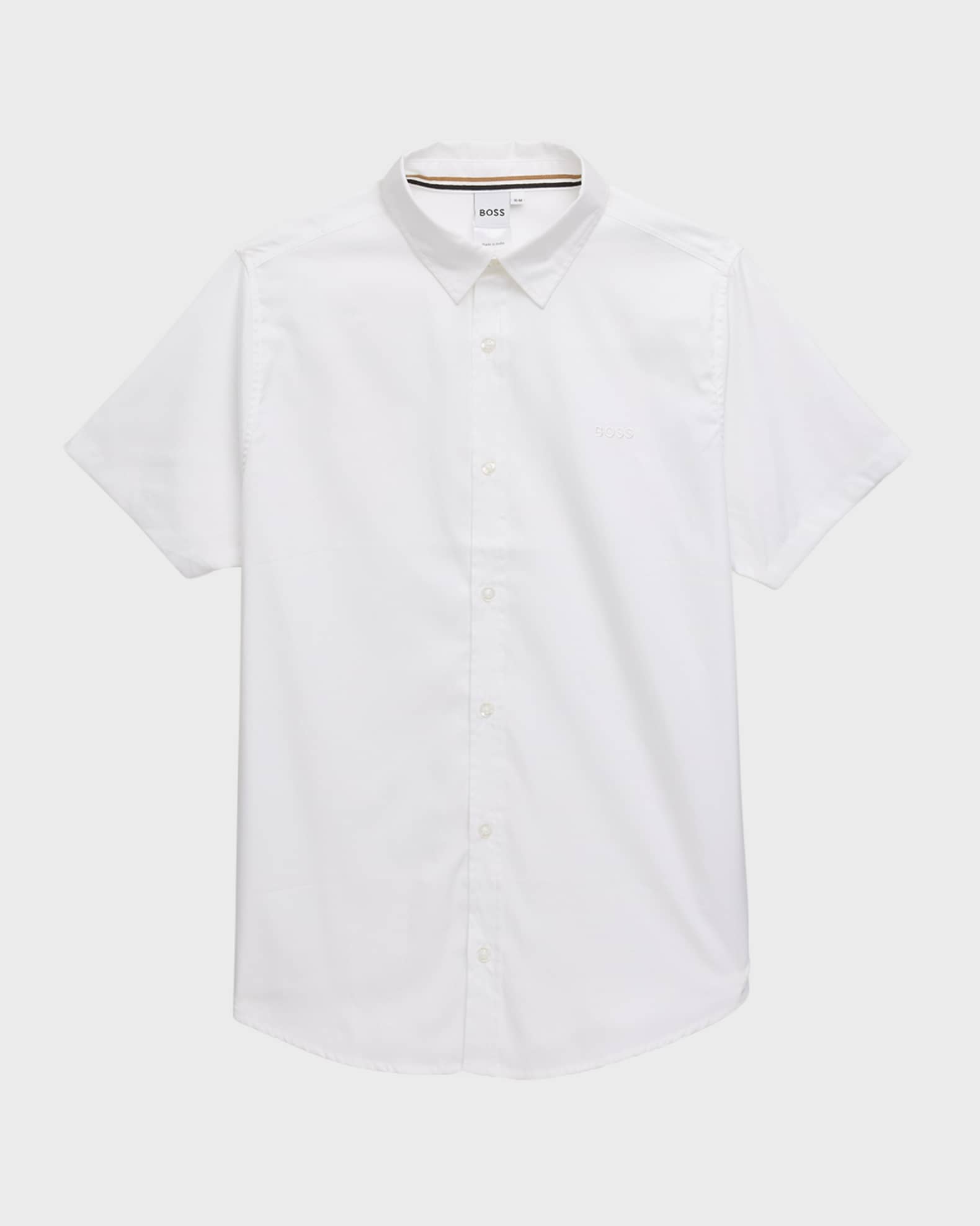Boy's Short-Sleeve Button Shirt, 4-16 0