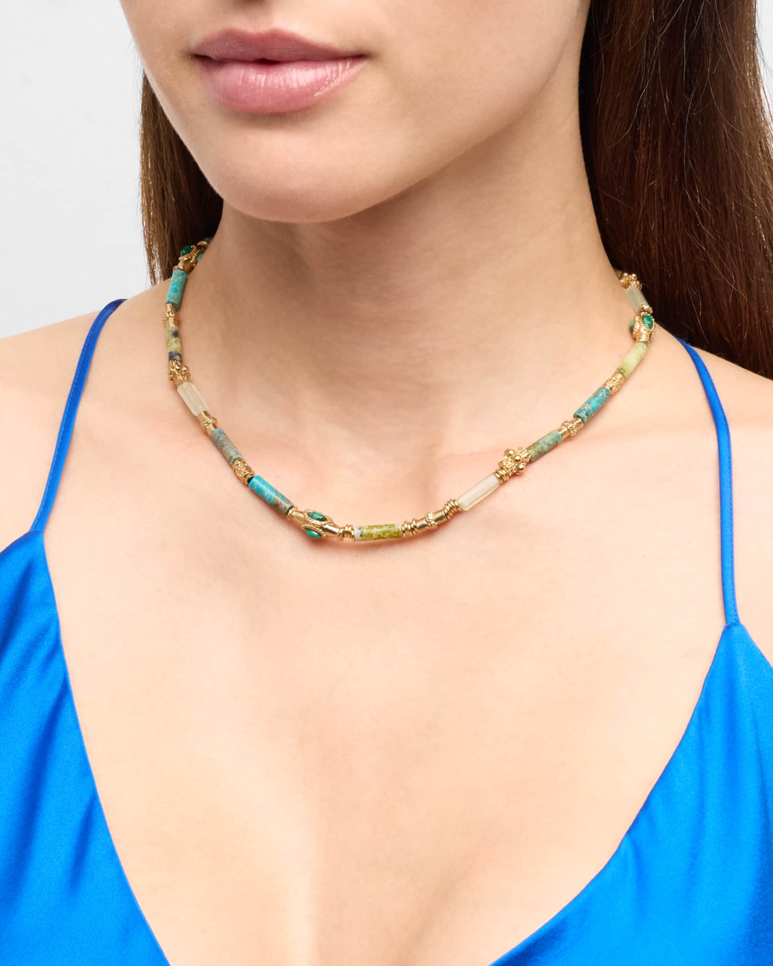Kali Necklace, Brown Pattern 1