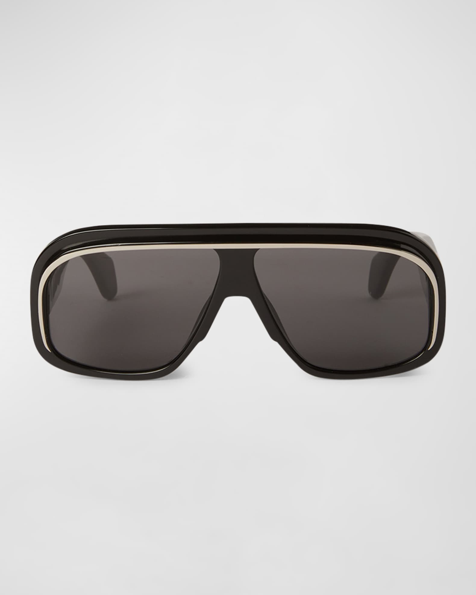 Men's Reedley Acetate and Metal Shield Sunglasses 1