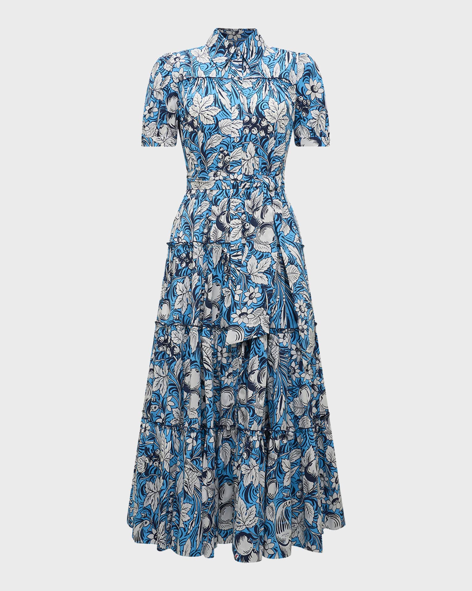 DVF Diane von Furstenberg Queena floral-print dress - Blue