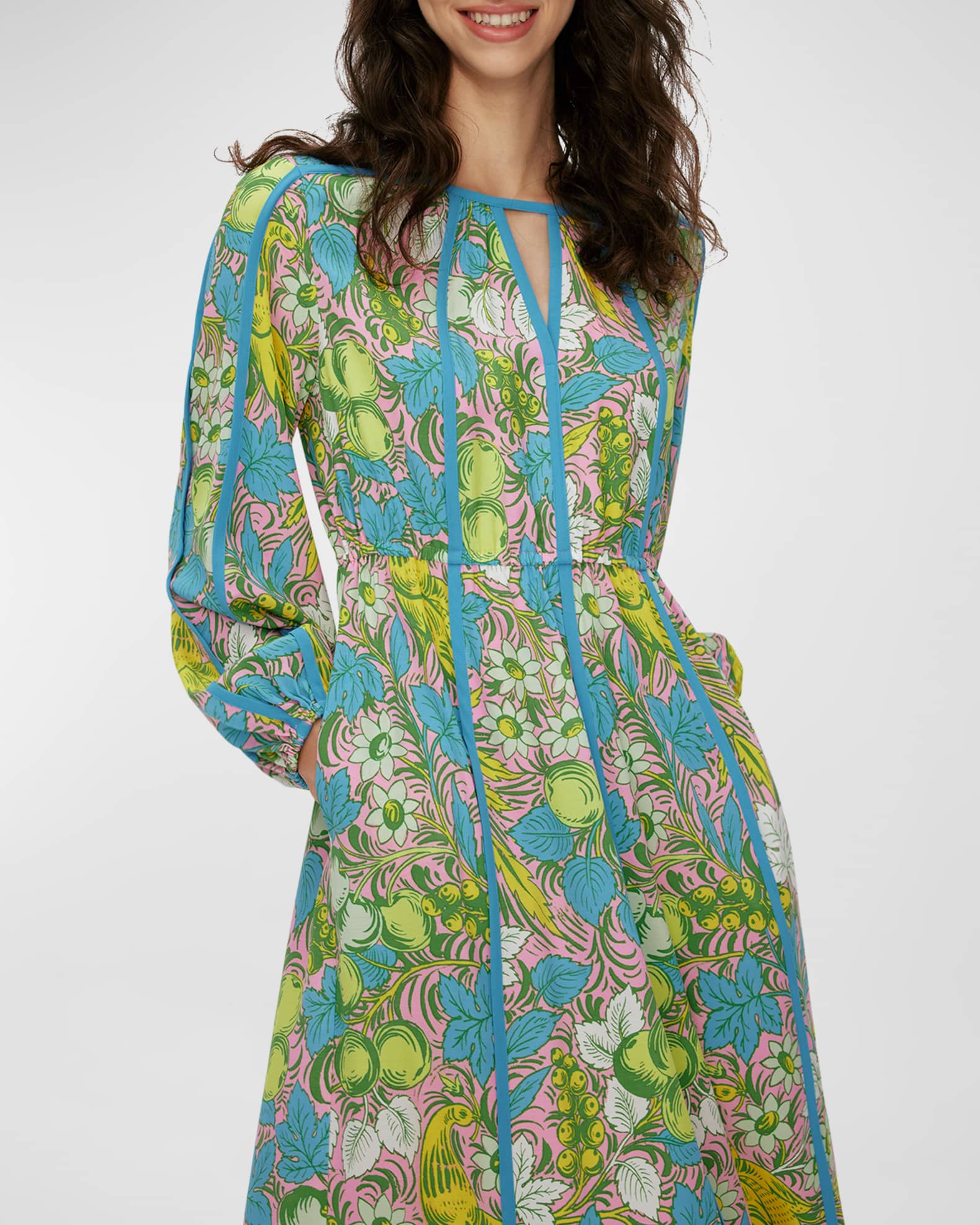 Diane Von Furstenberg Classic Navy Midi Dress