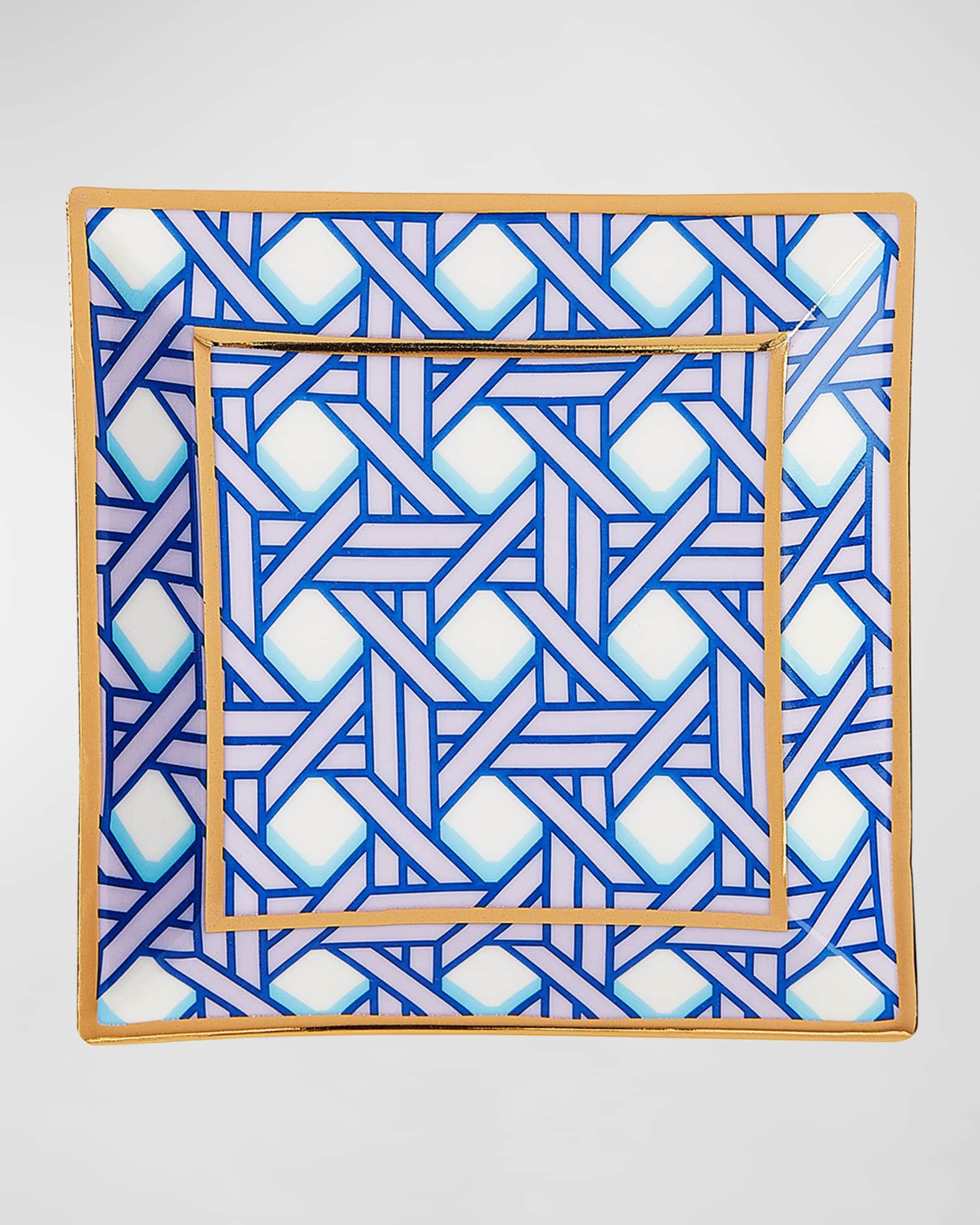 Basketweave Square Tray 1