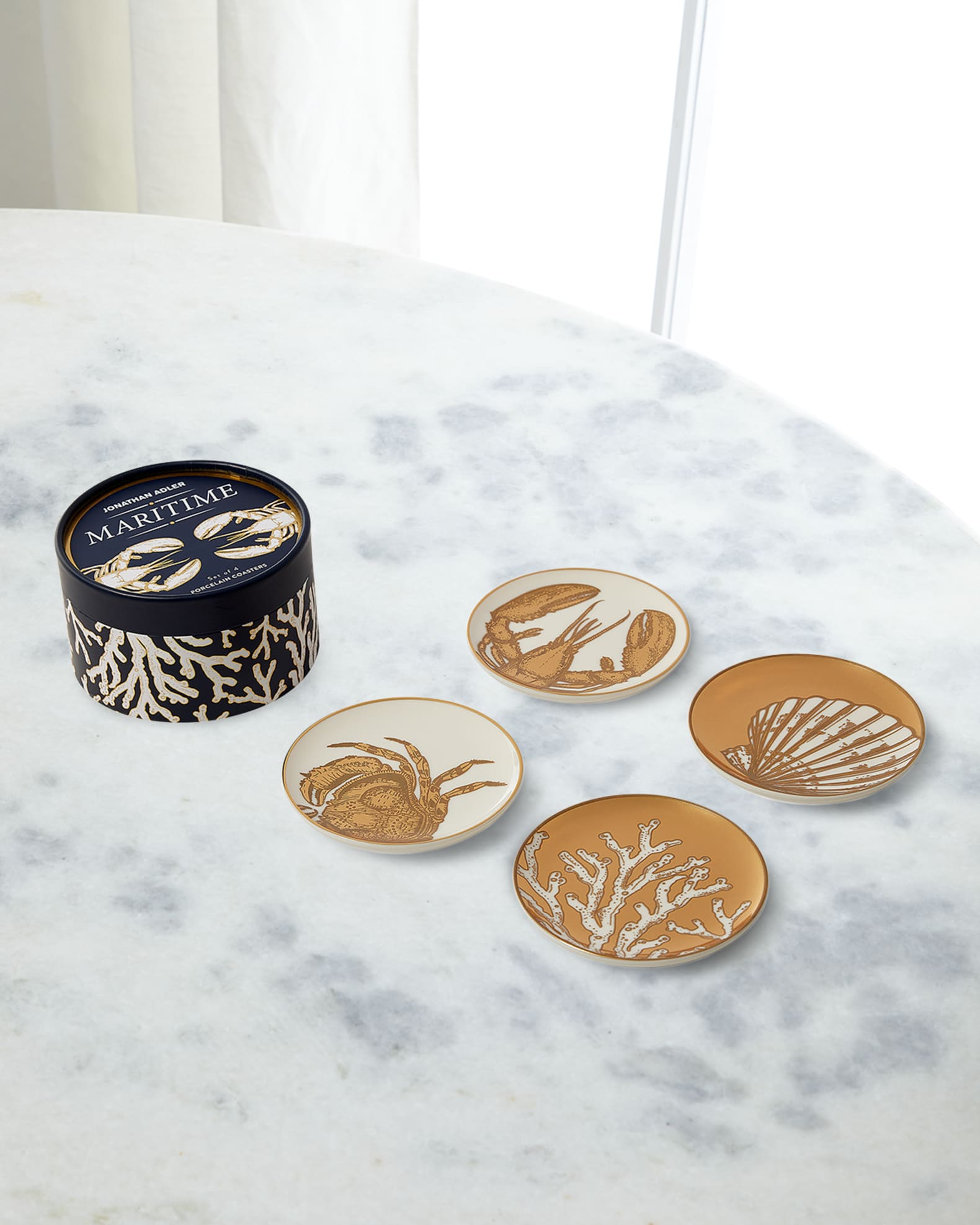 Maritime Cocktail Coasters, Set of 4  0