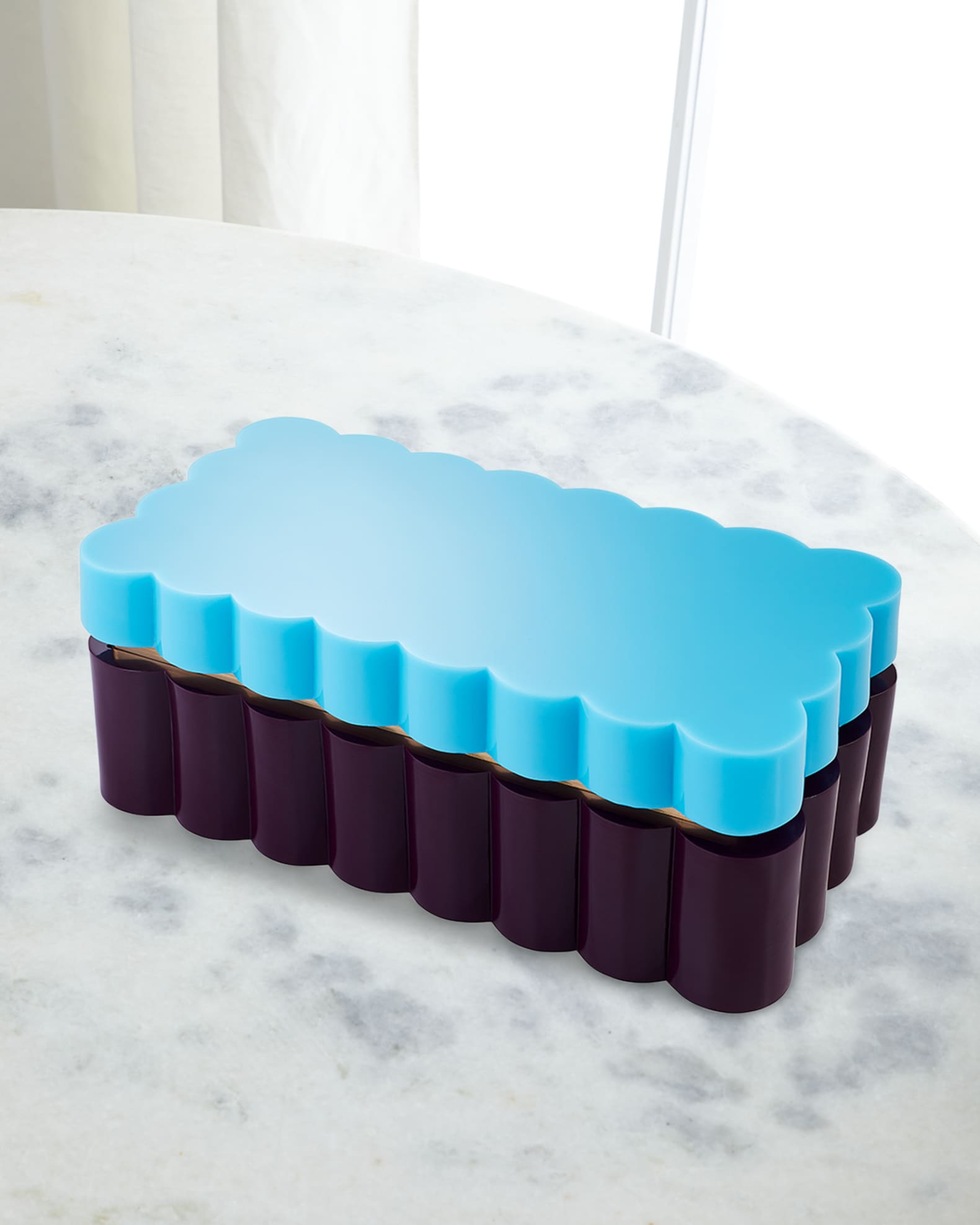 Jonathan Adler Fleur Large Acrylic Box Neiman Marcus