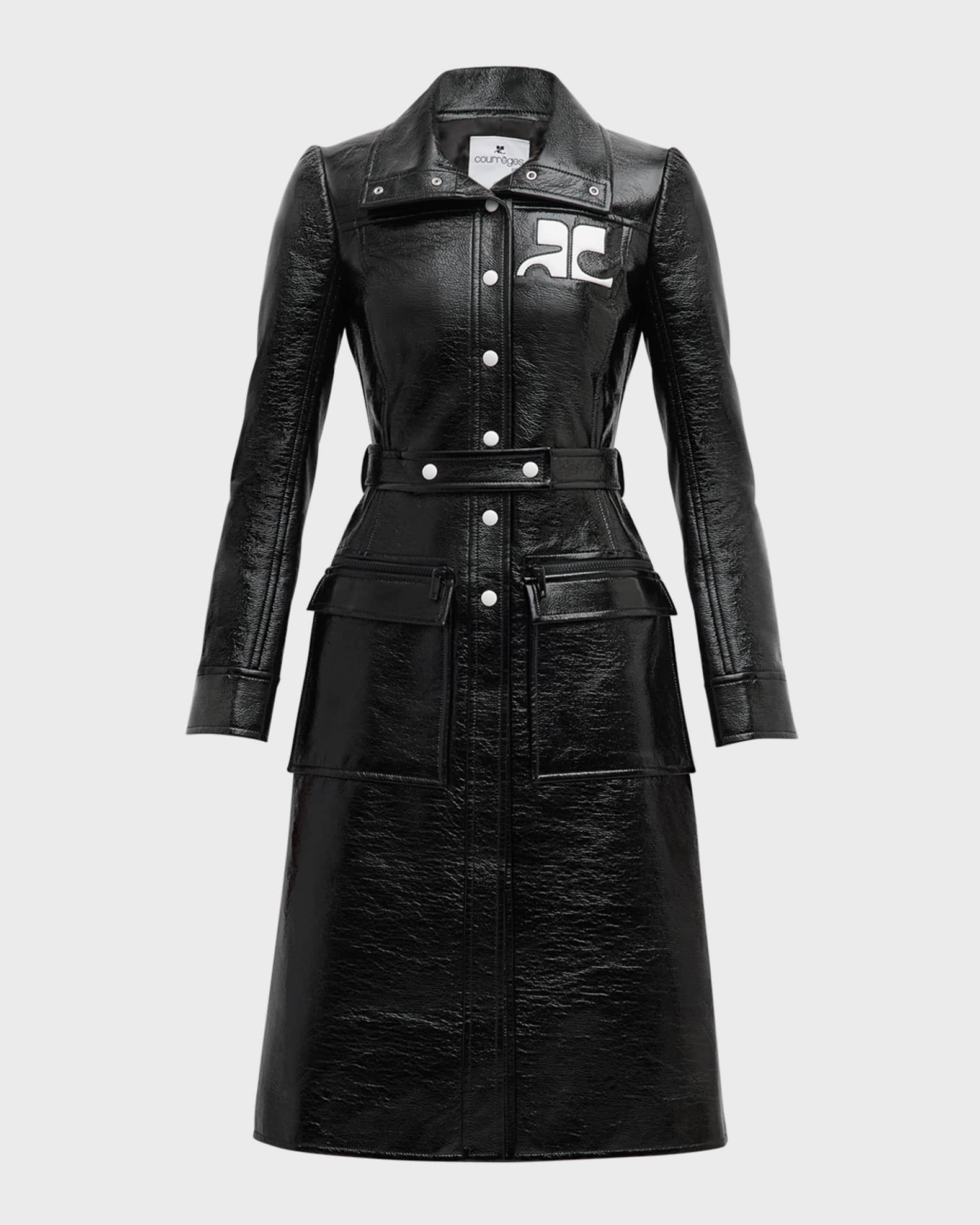 Reedition Vinyl Belted A Line Trench Coat